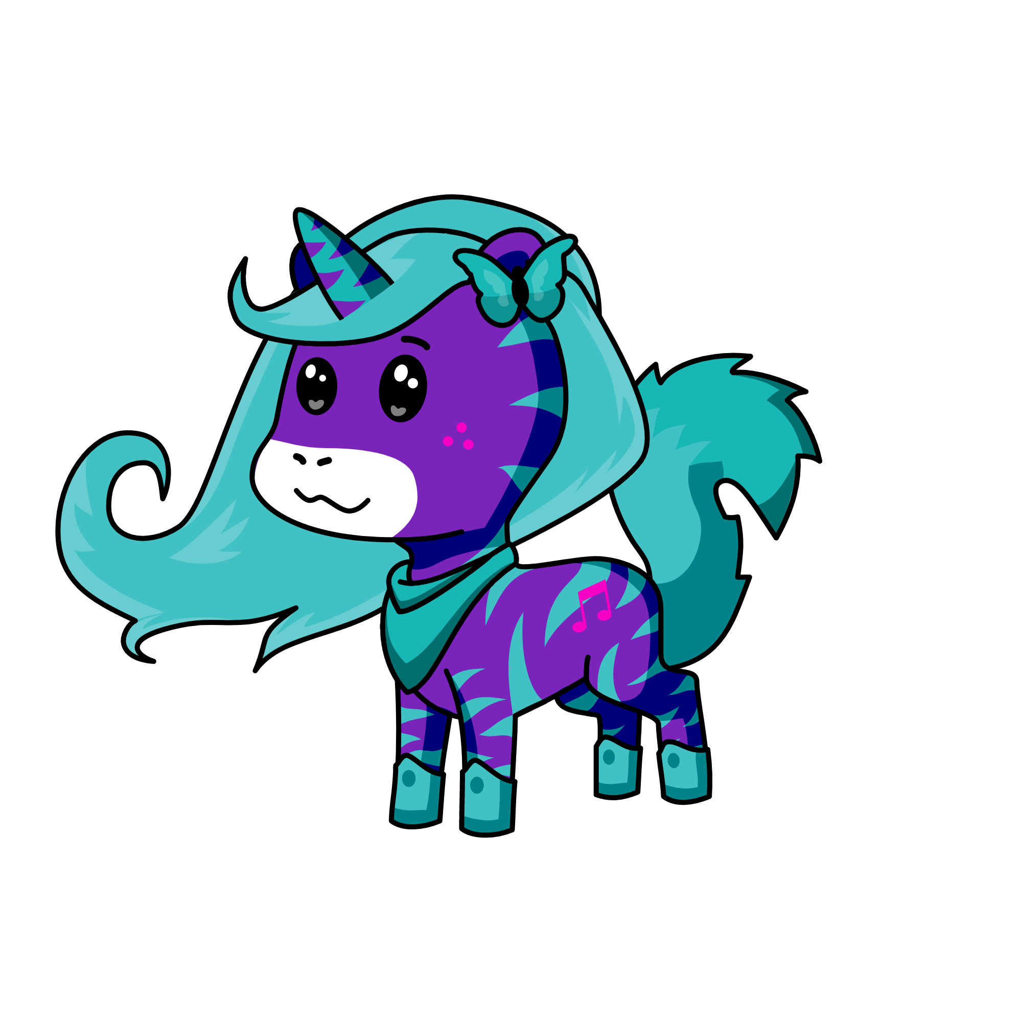 cowgirl butterfly, the unicorn
