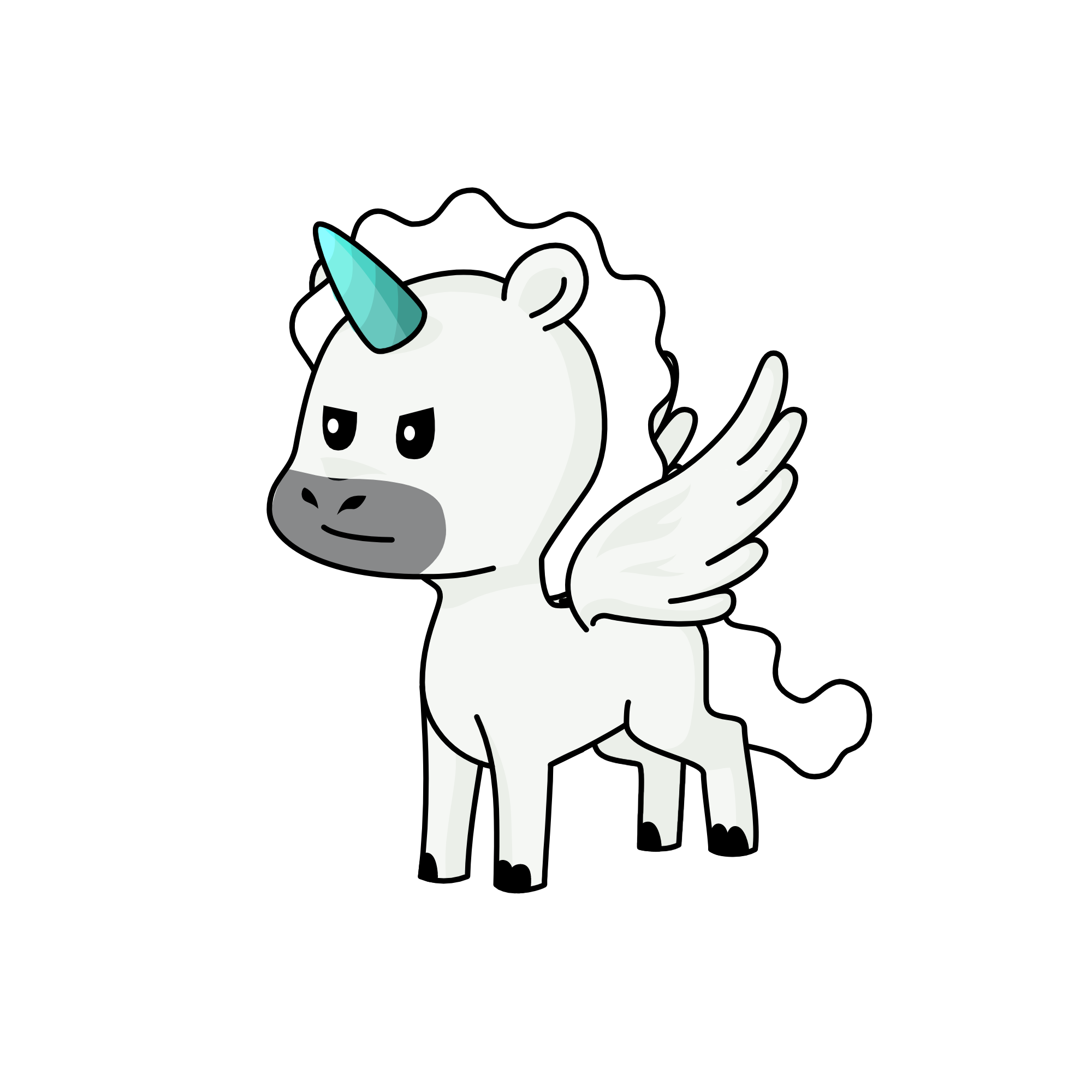 Snowy, the unicorn