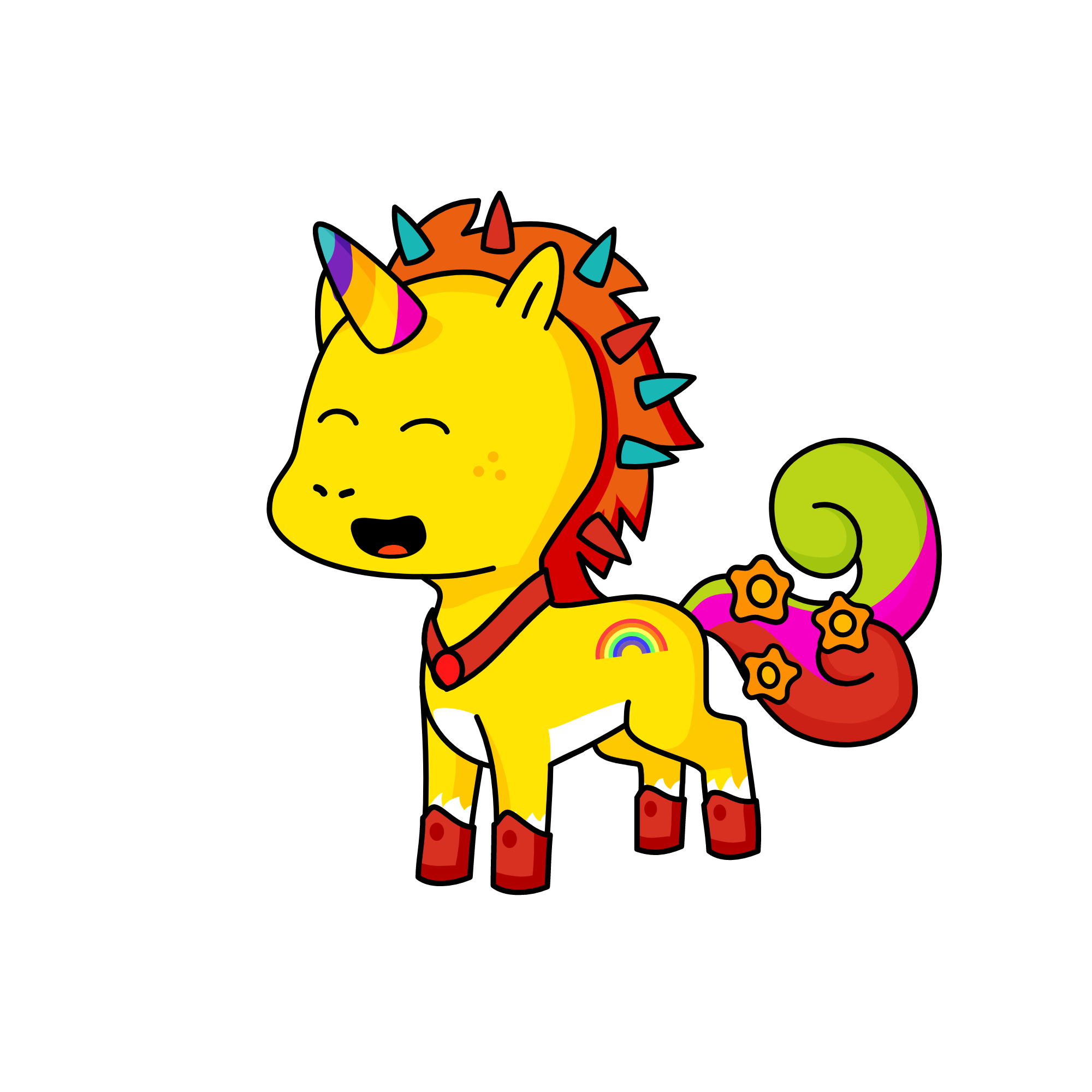 RAINBOW, the unicorn