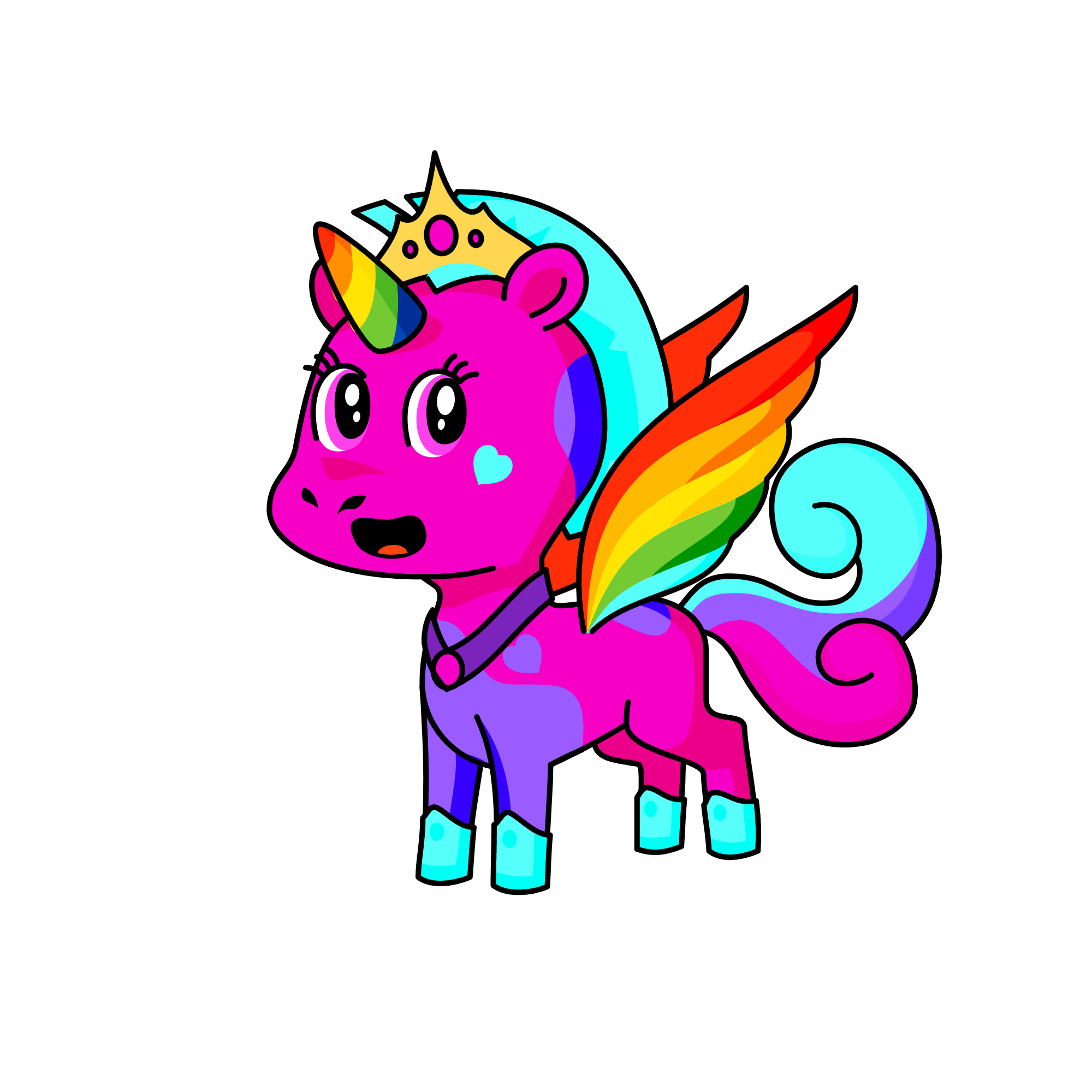 Lightness and Happiness, the unicorn