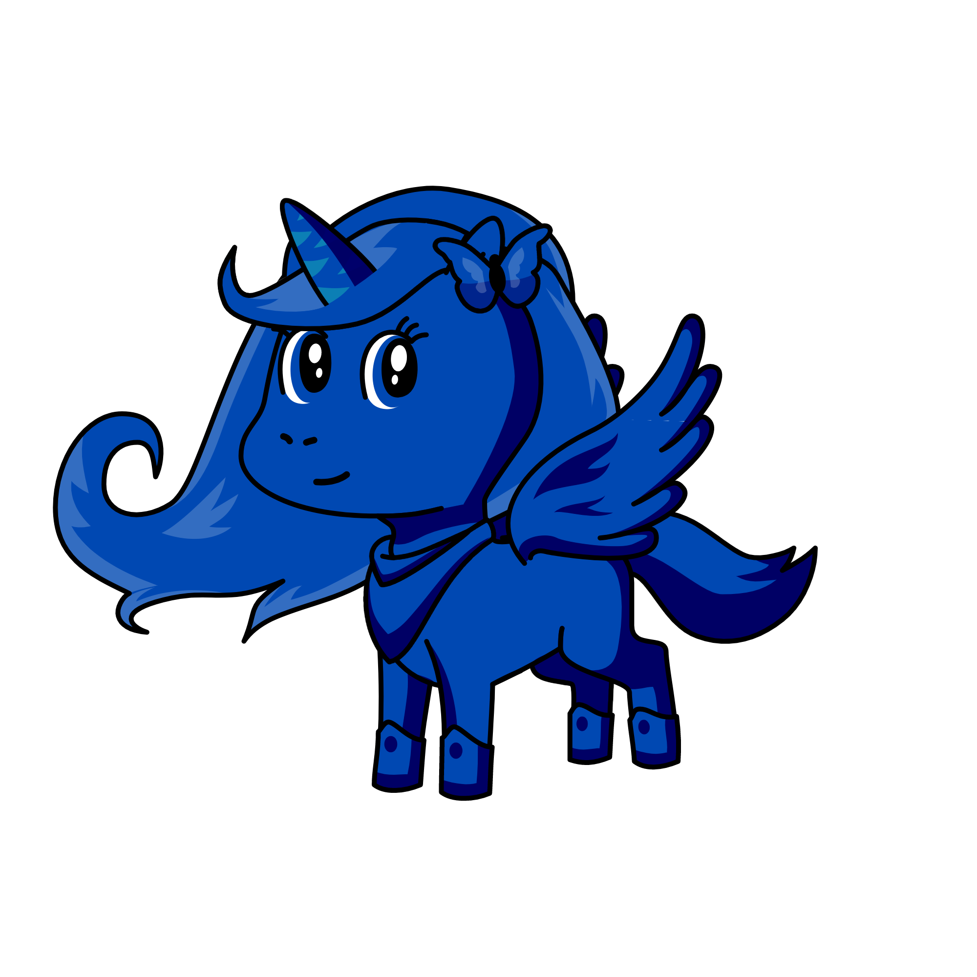 bLuEy, the unicorn