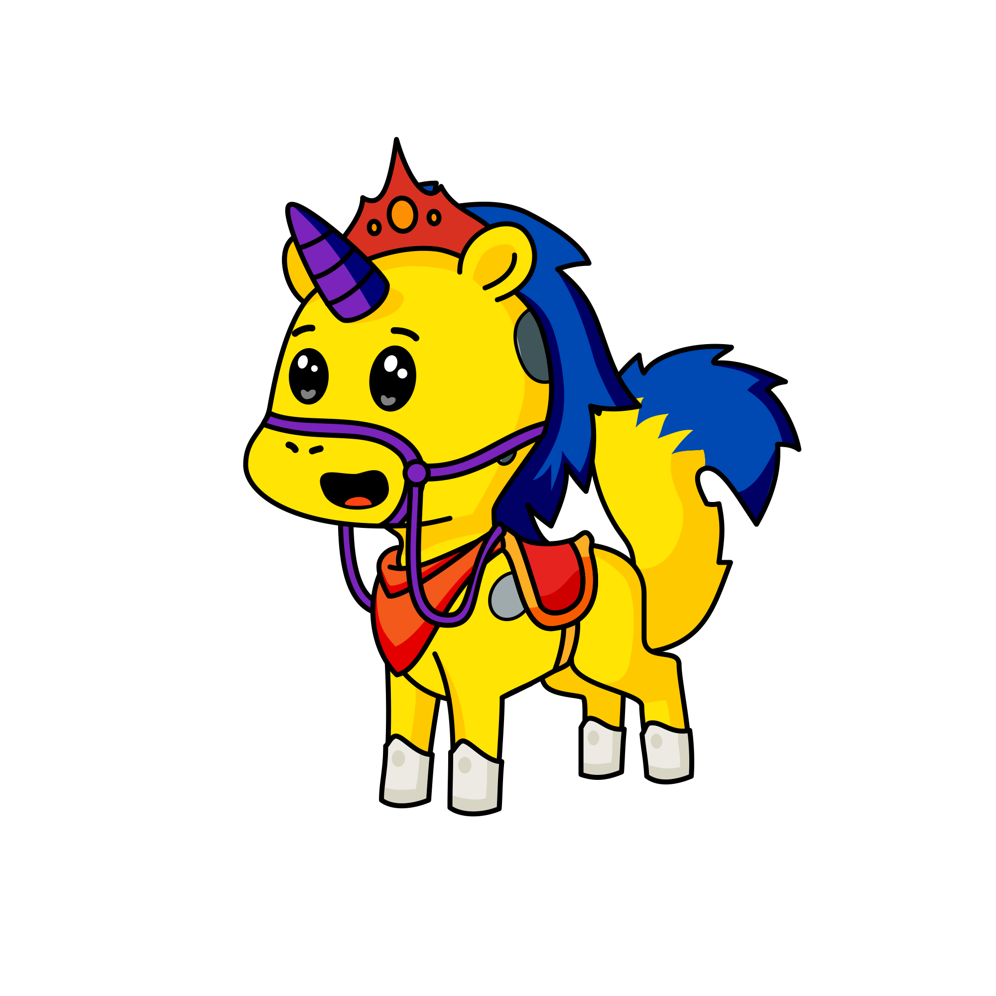 Fluffy corn, the unicorn