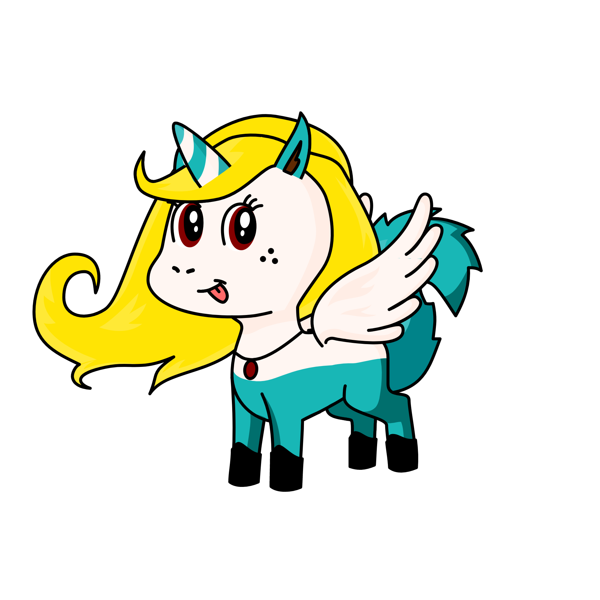 Alice's other frend from wonedreland, the unicorn