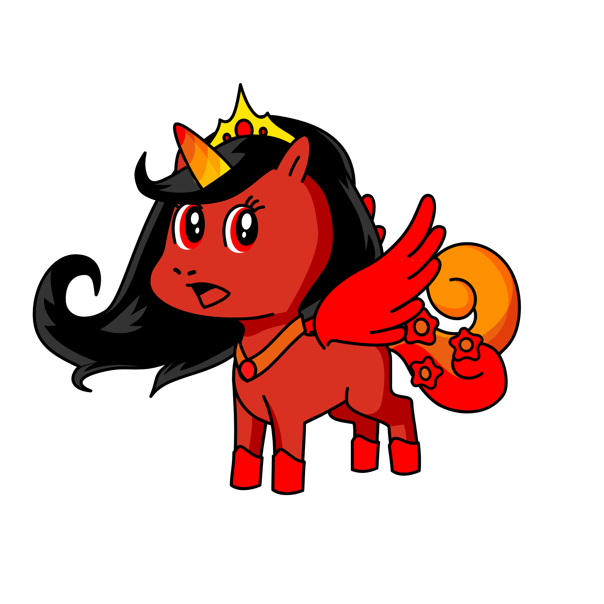 Queen of hearts(Alice in wondreland, the unicorn