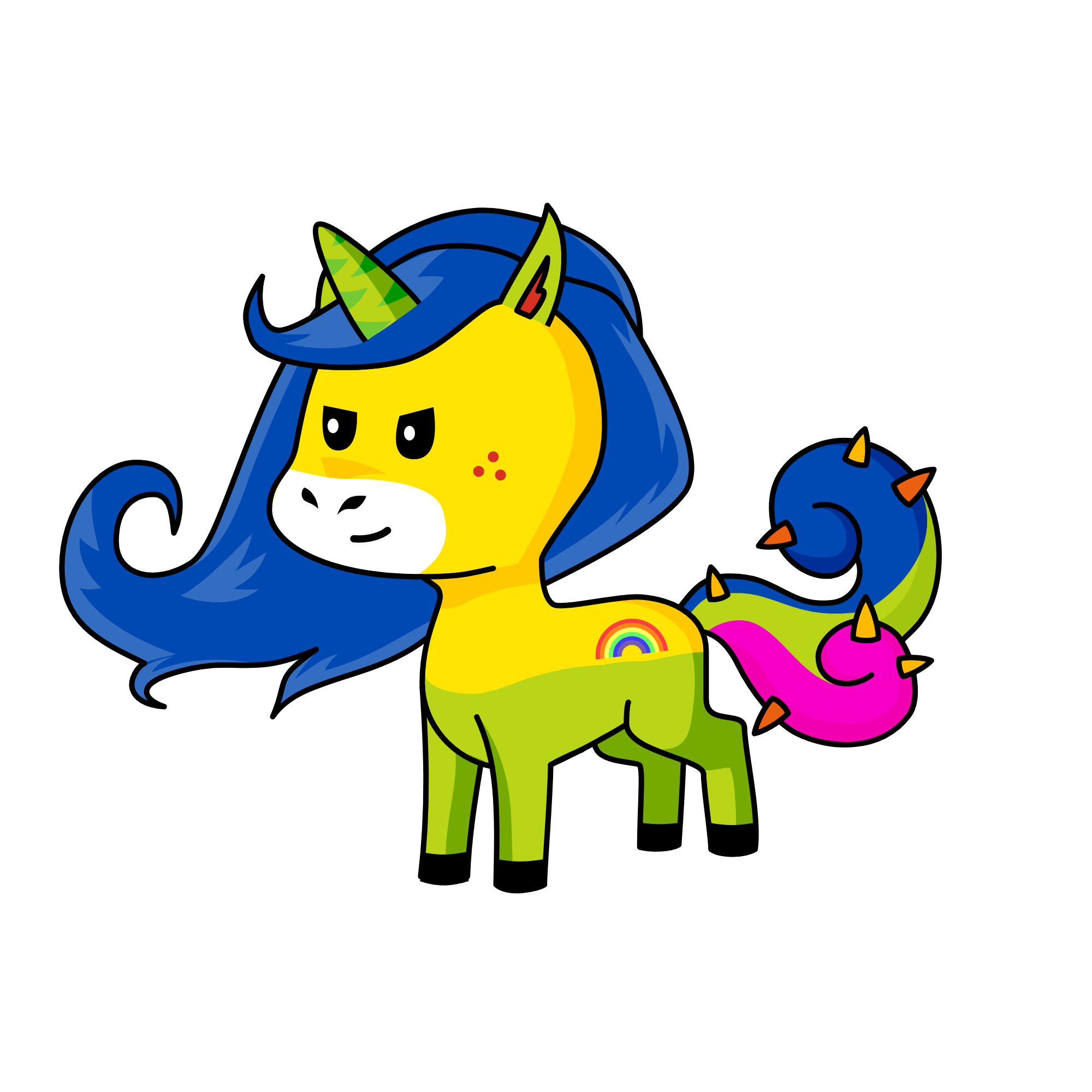Rejnbou, the unicorn