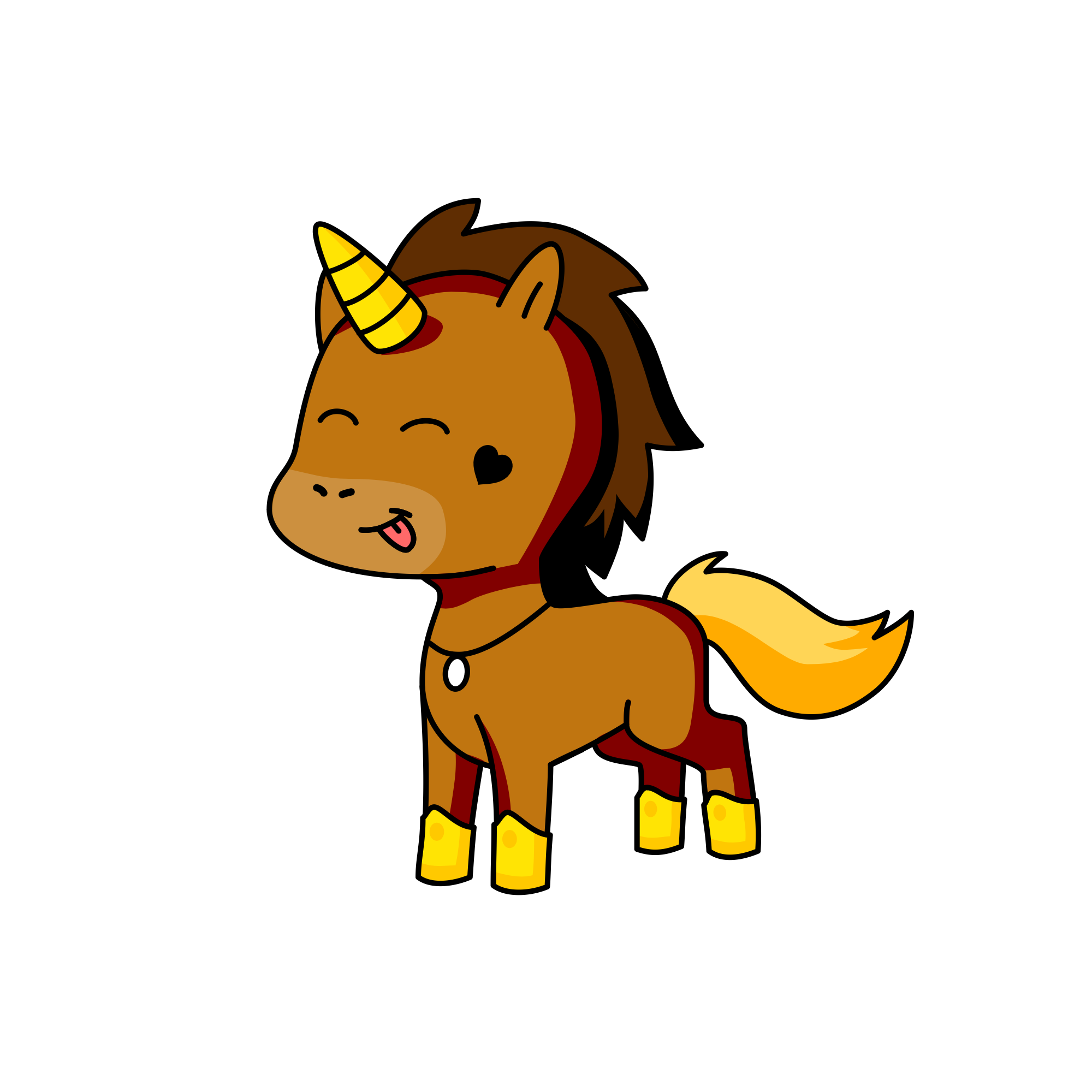 Happy, the unicorn