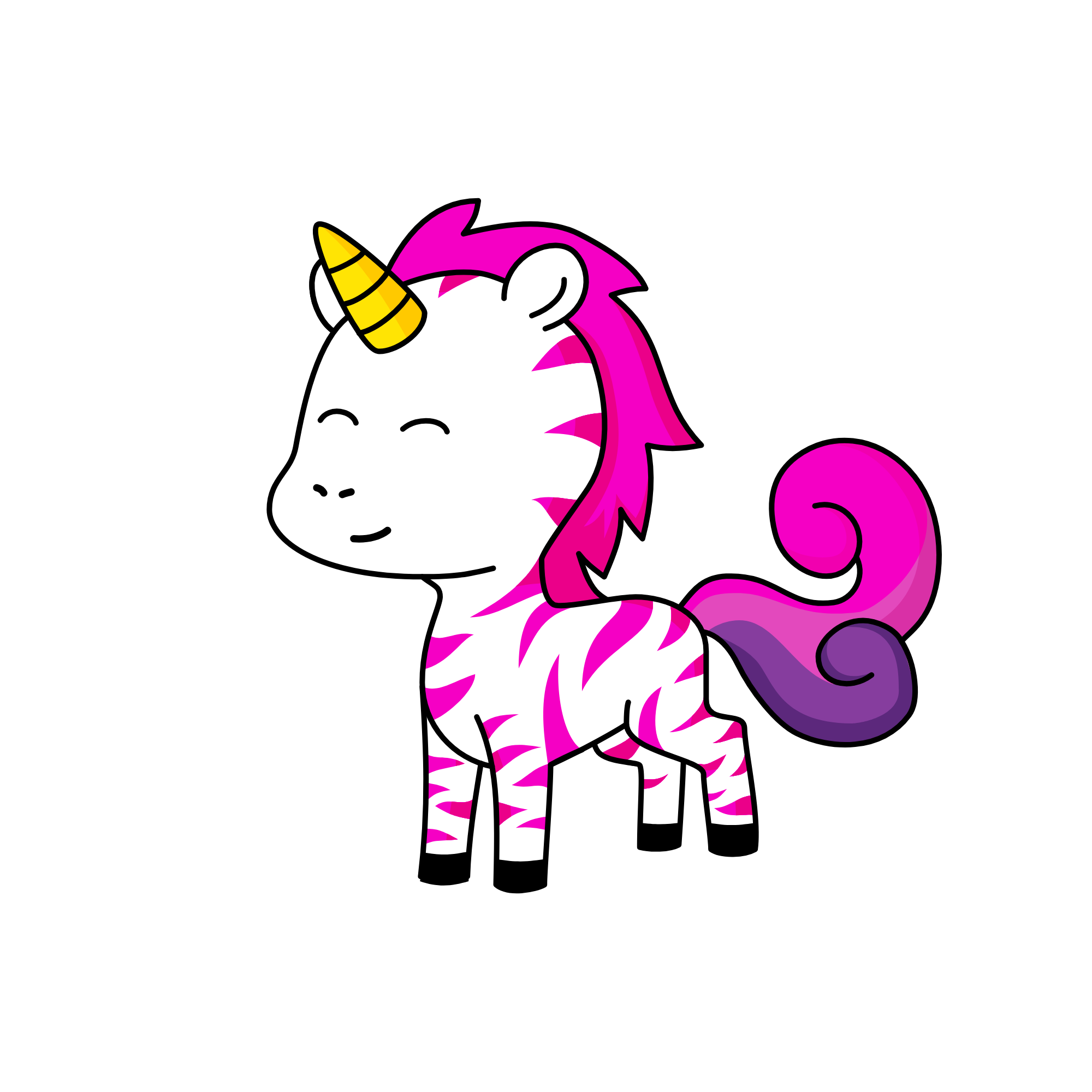 Zebra Fren, the unicorn
