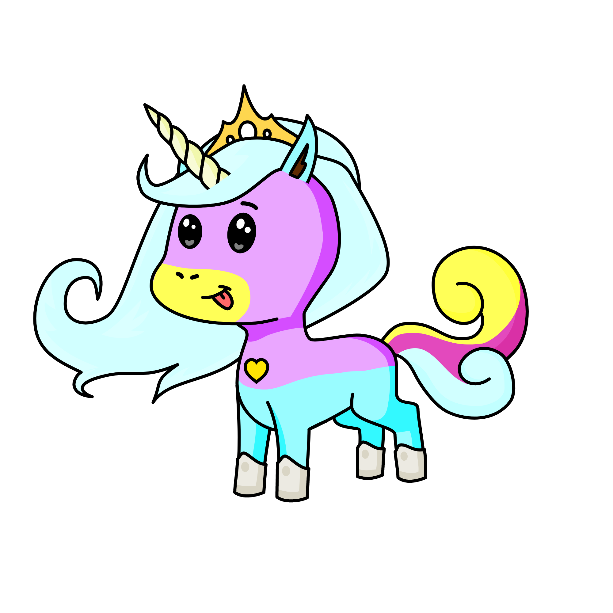 SCRIBBLE, the unicorn