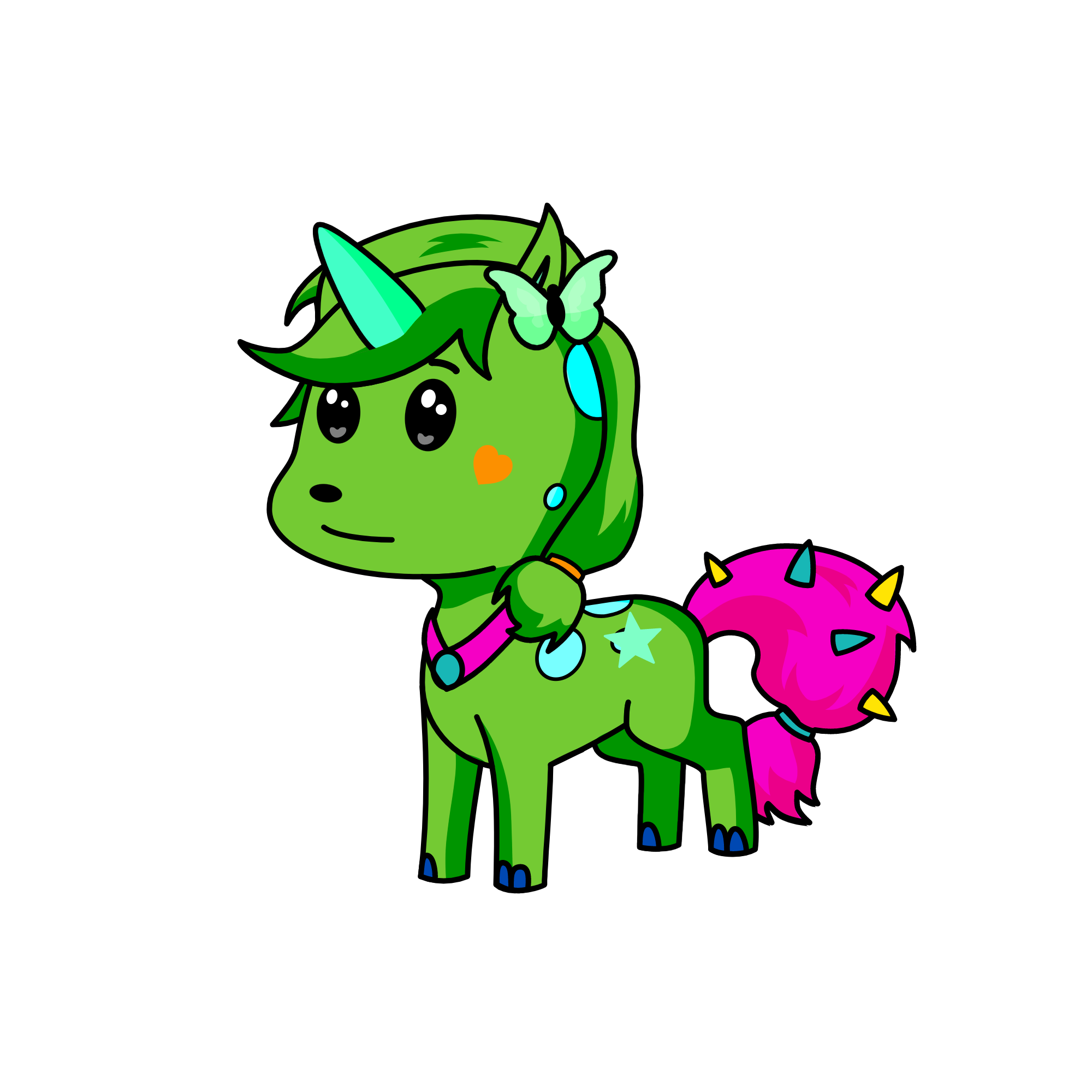 Evergreen, the unicorn