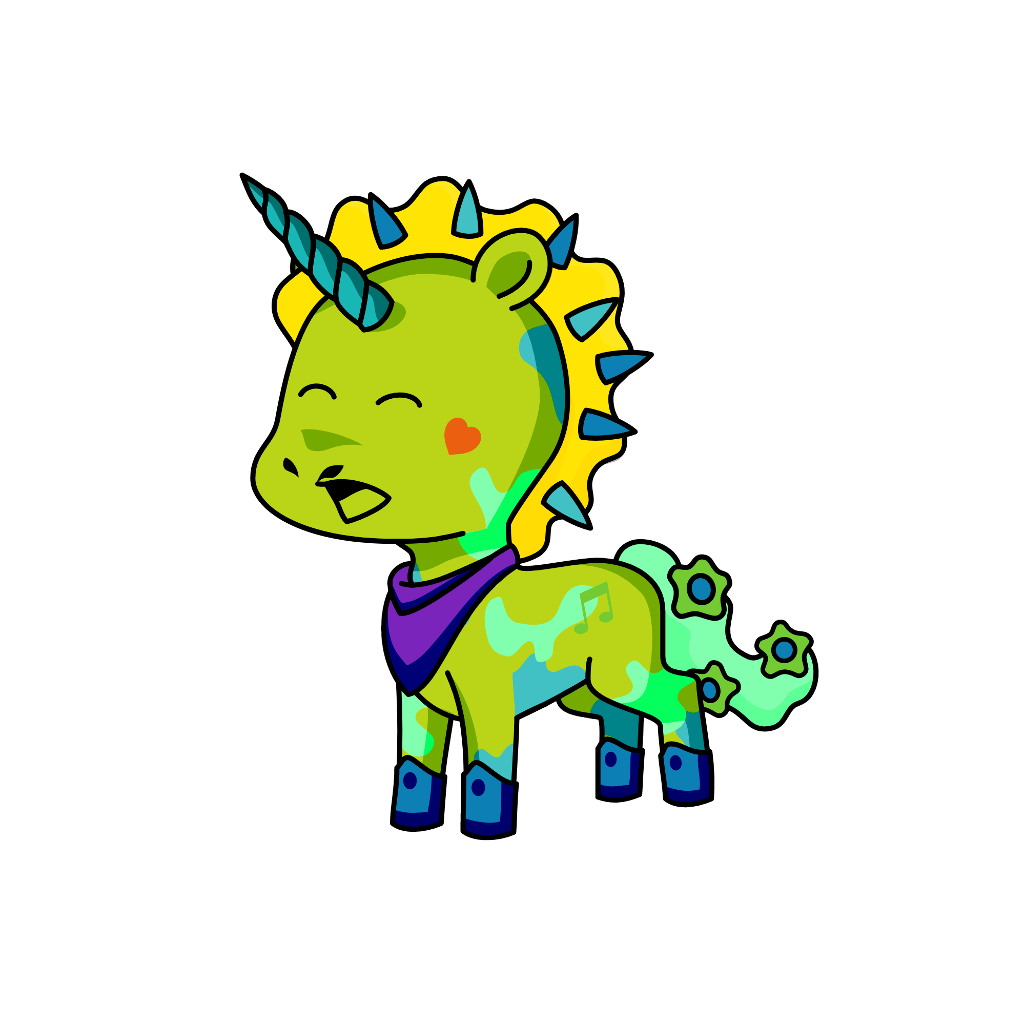 Camo spike, the unicorn