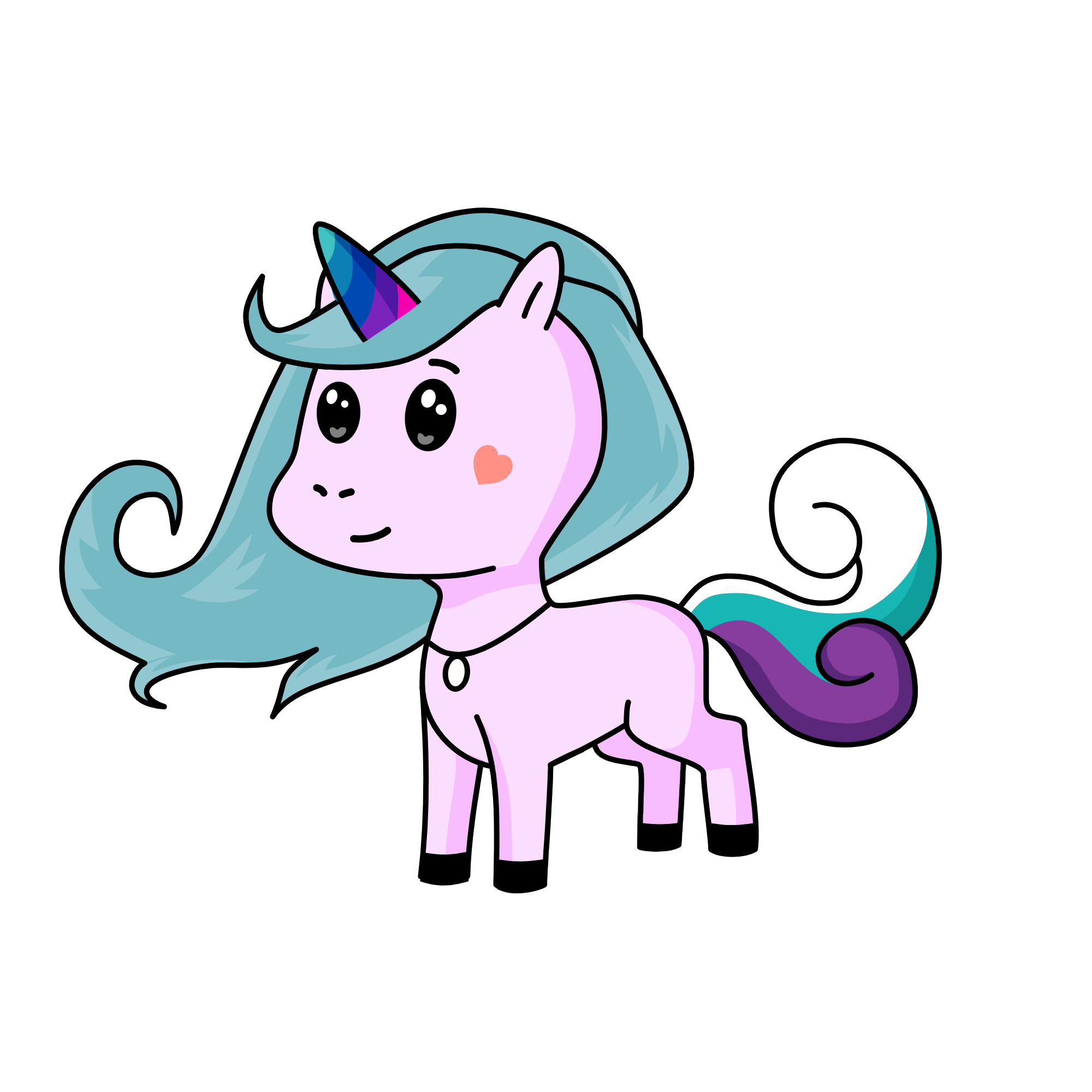 moonlight, the unicorn