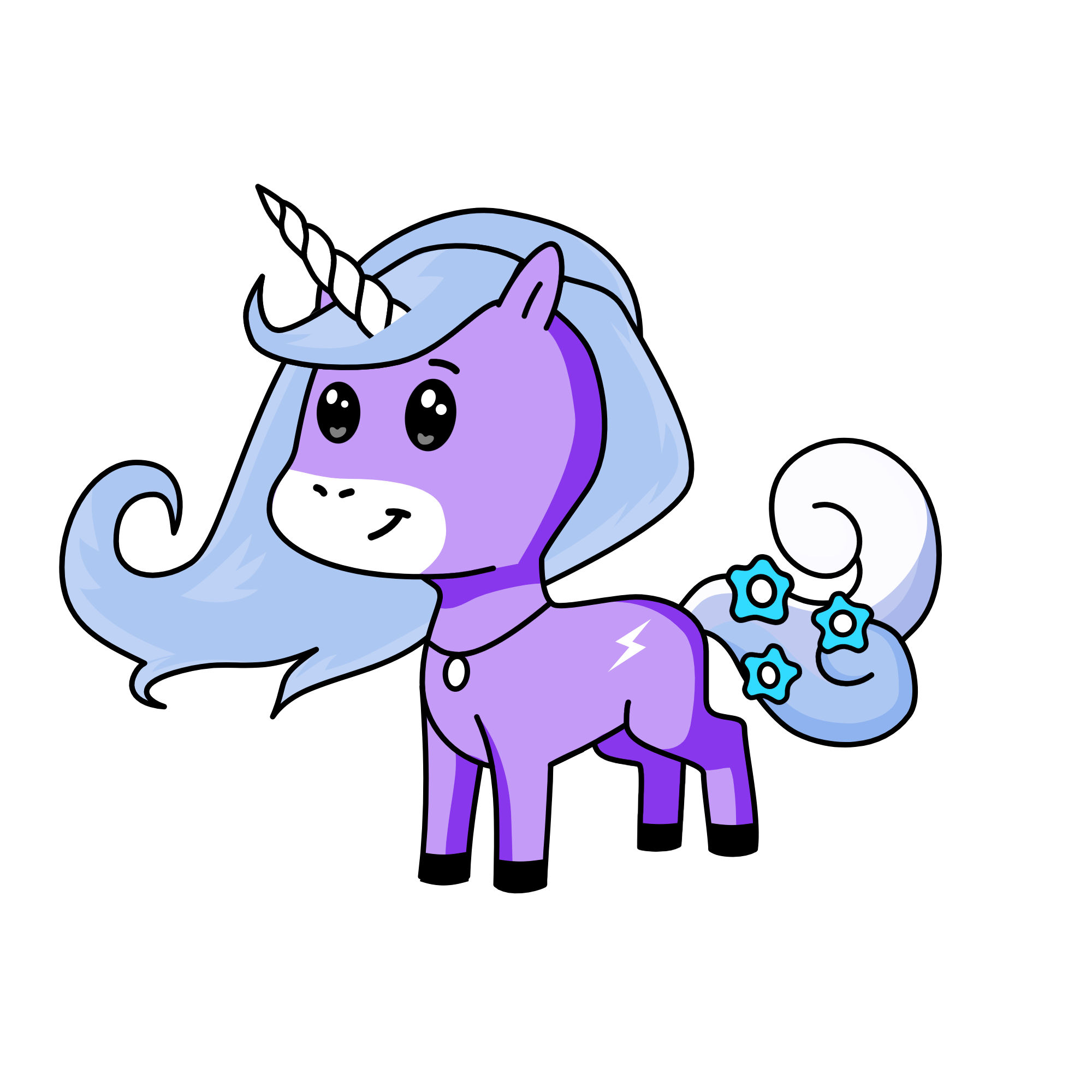 Silver Moon, the unicorn