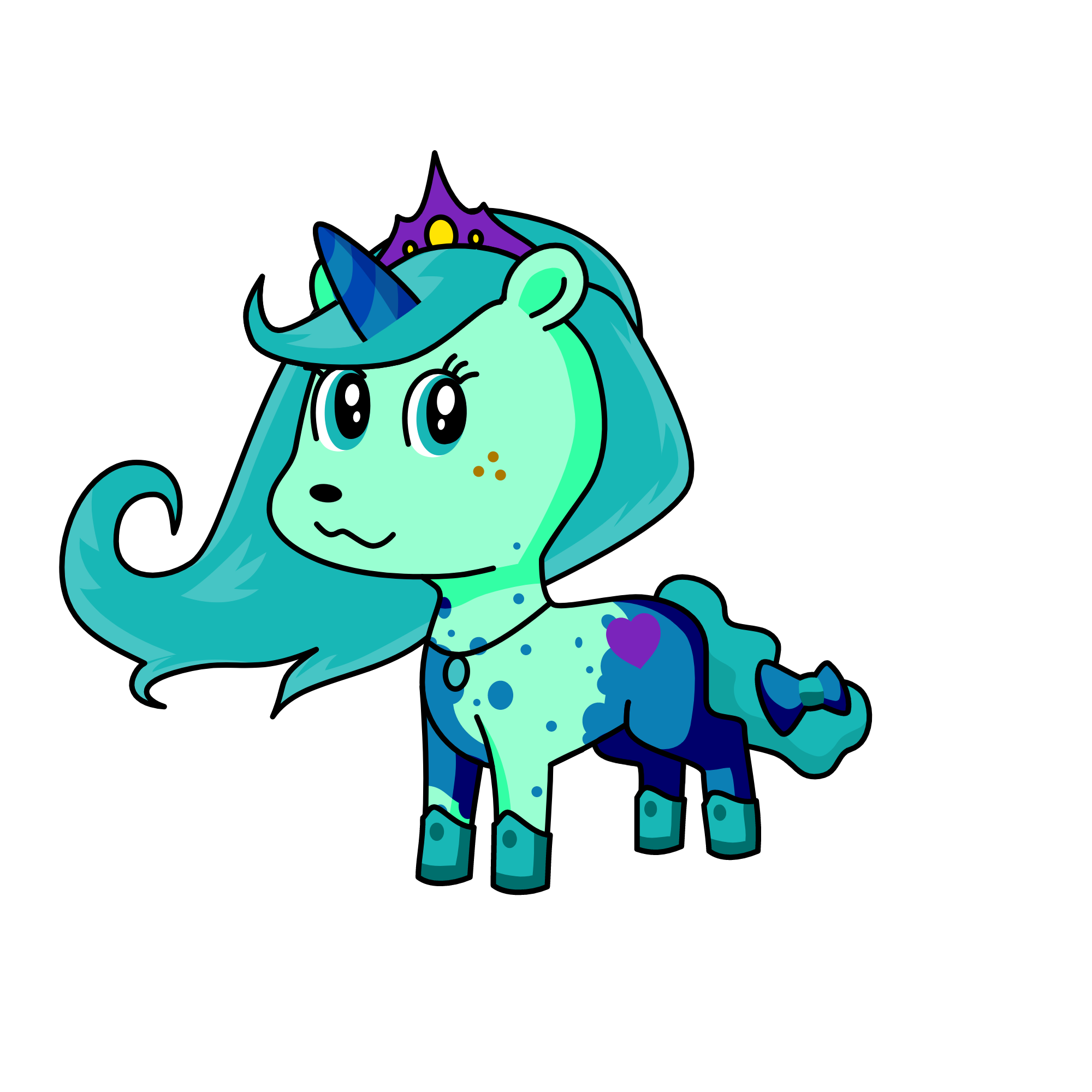 ice pony, the unicorn