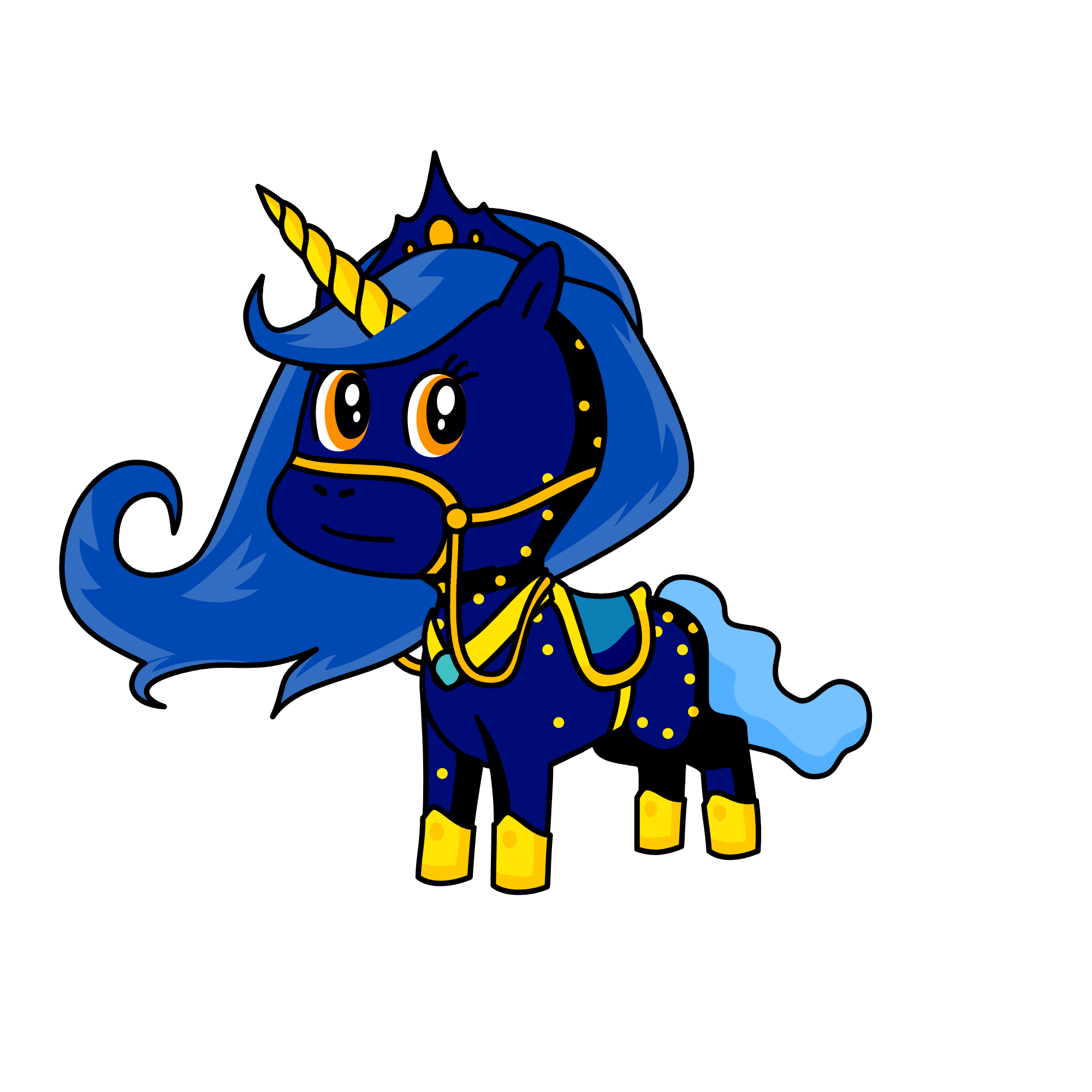 Moonlight, the unicorn