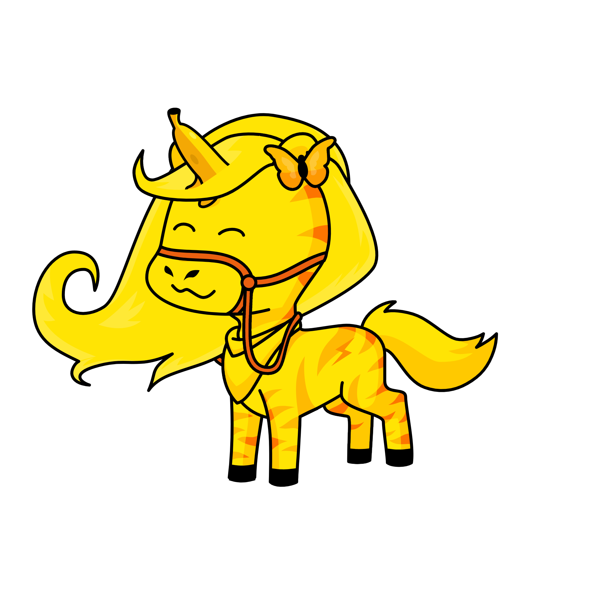 yellow, the unicorn