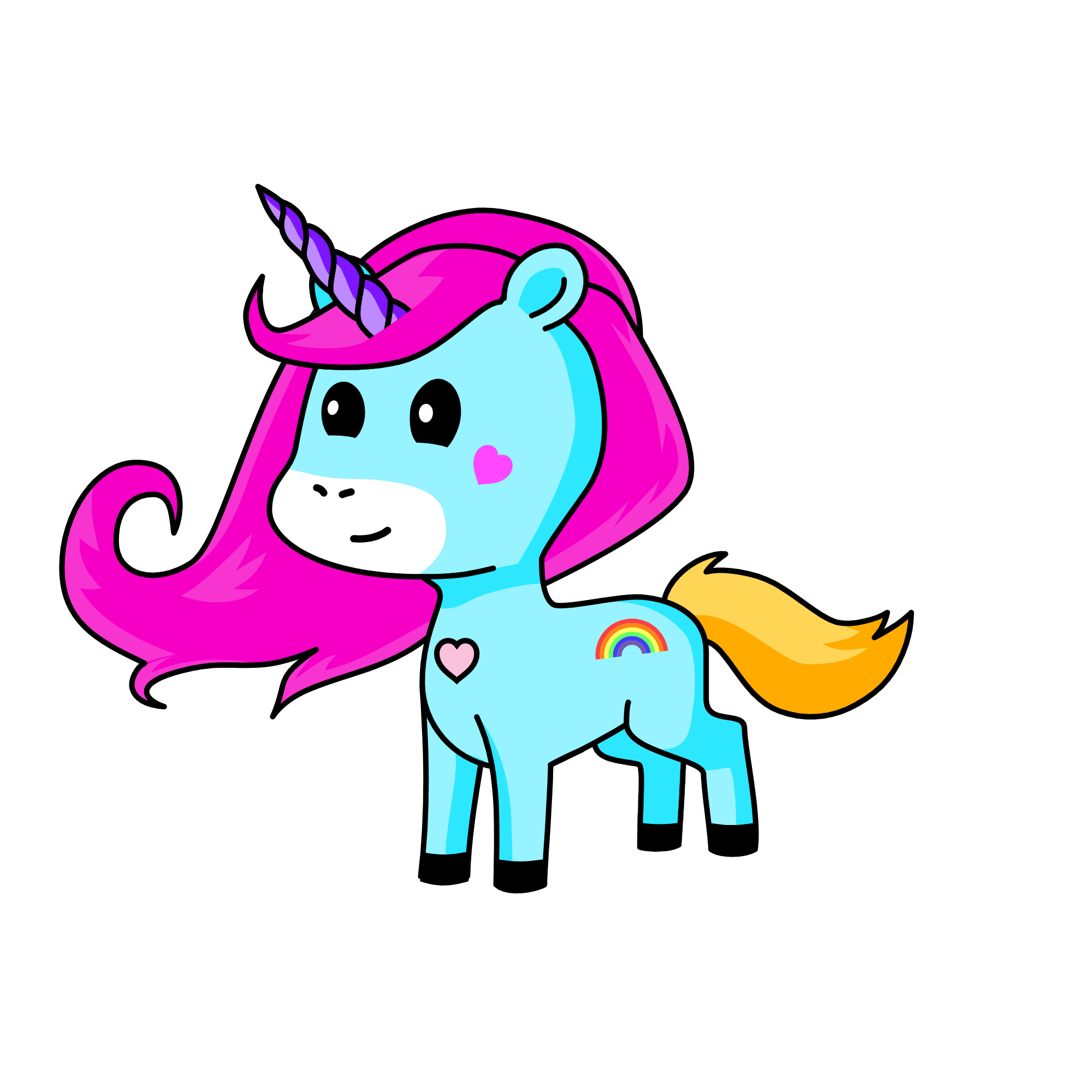 Cupcake, the unicorn