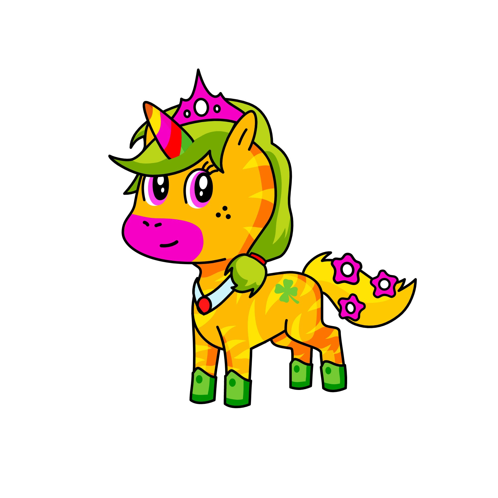 lucky!, the unicorn