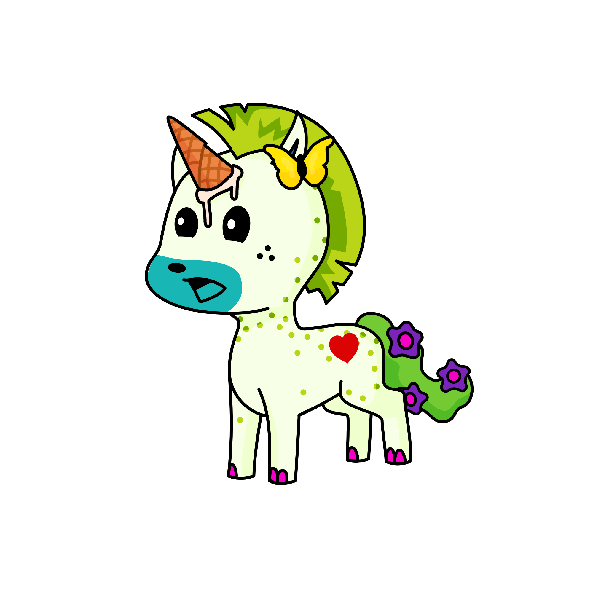 tanpa di buat langsung di save , the unicorn