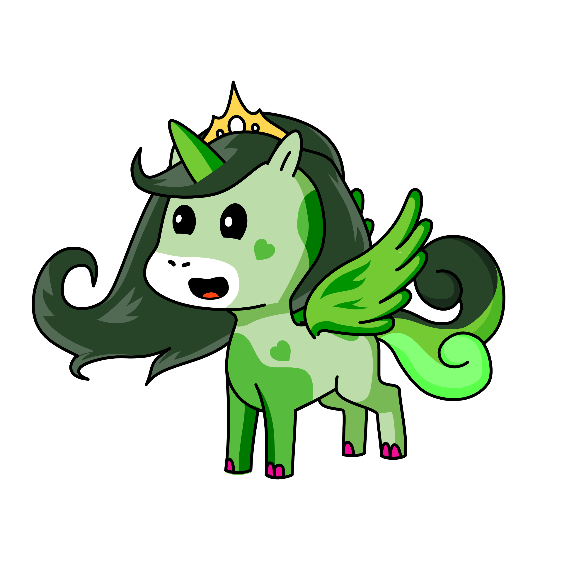 greeny, the unicorn