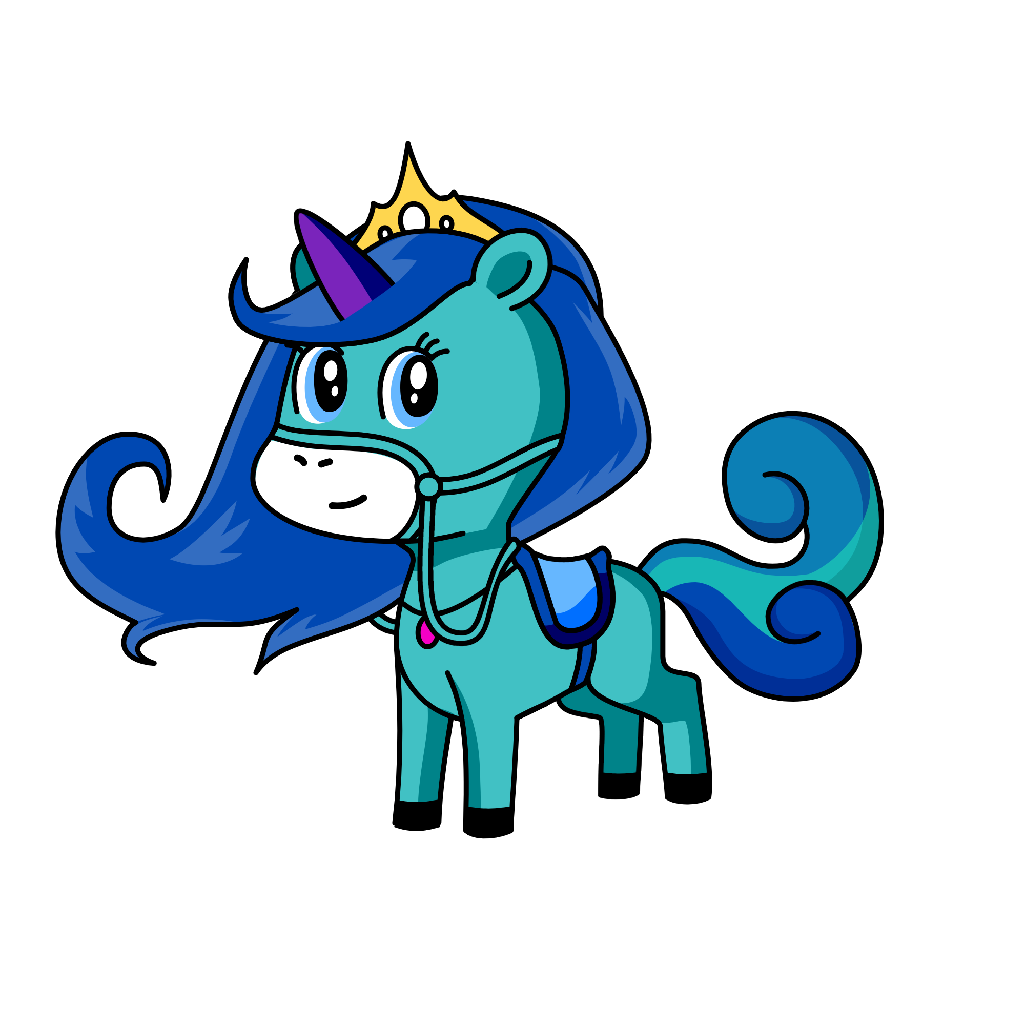 snowy, the unicorn