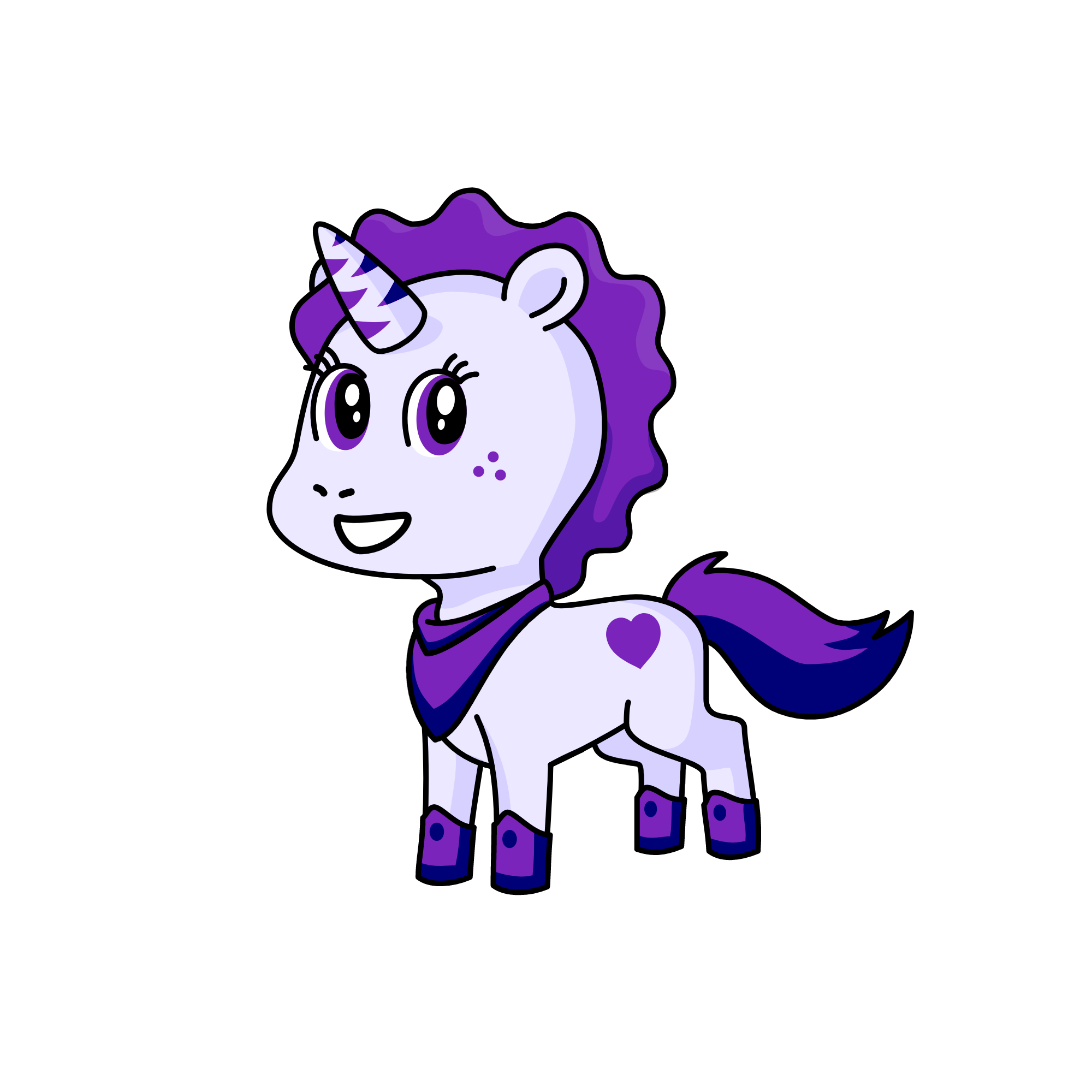 Violet sweetsity, the unicorn
