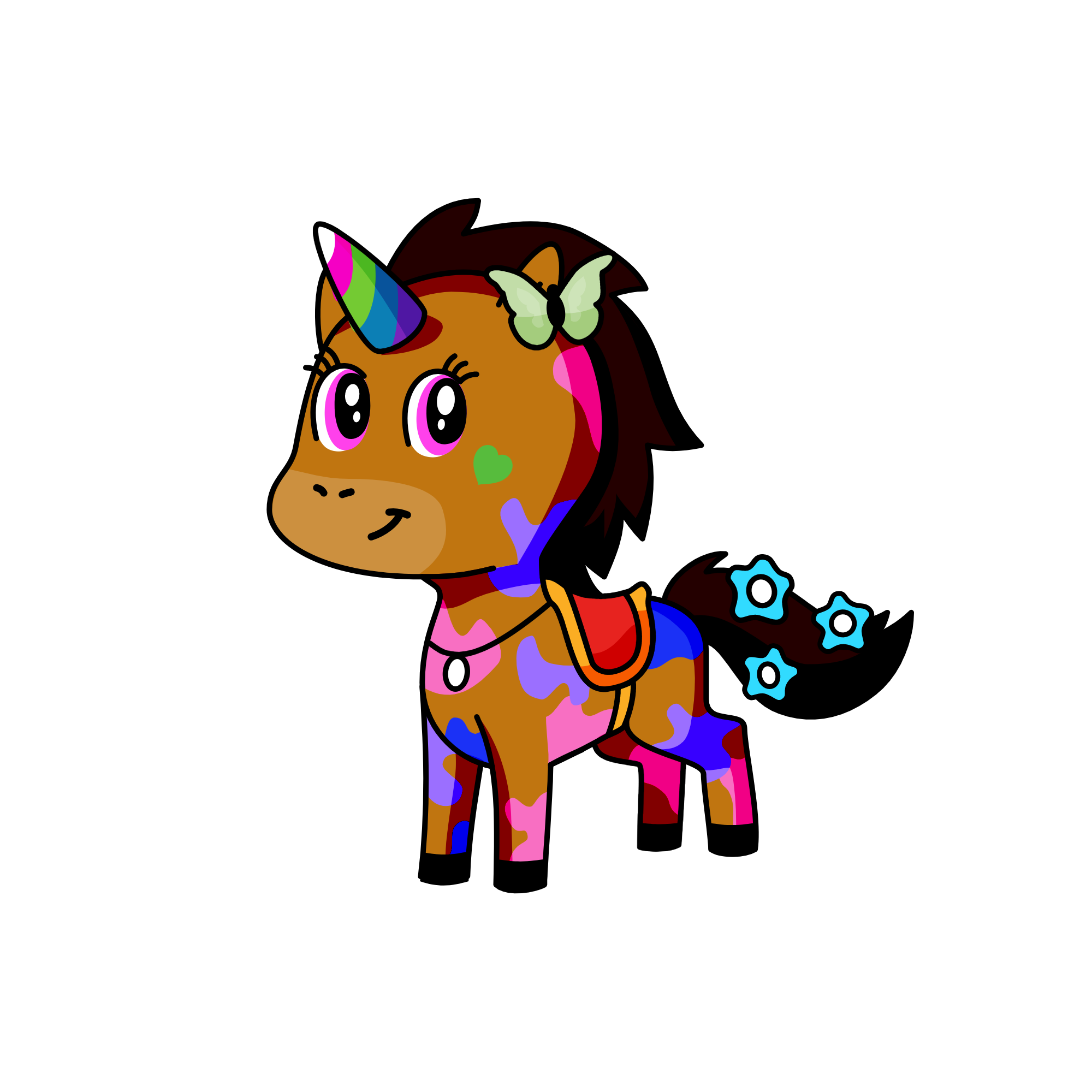 Sparkles, the unicorn