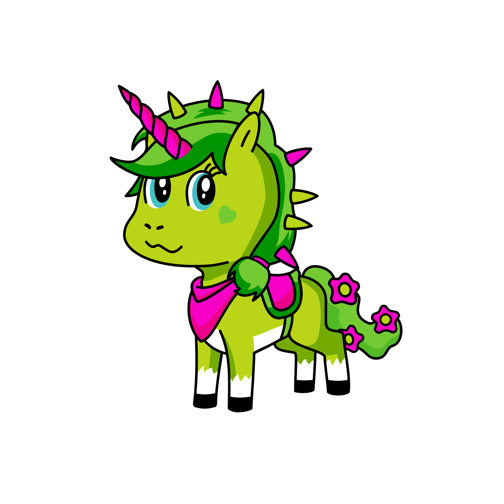 poopas little sister peppa, the unicorn