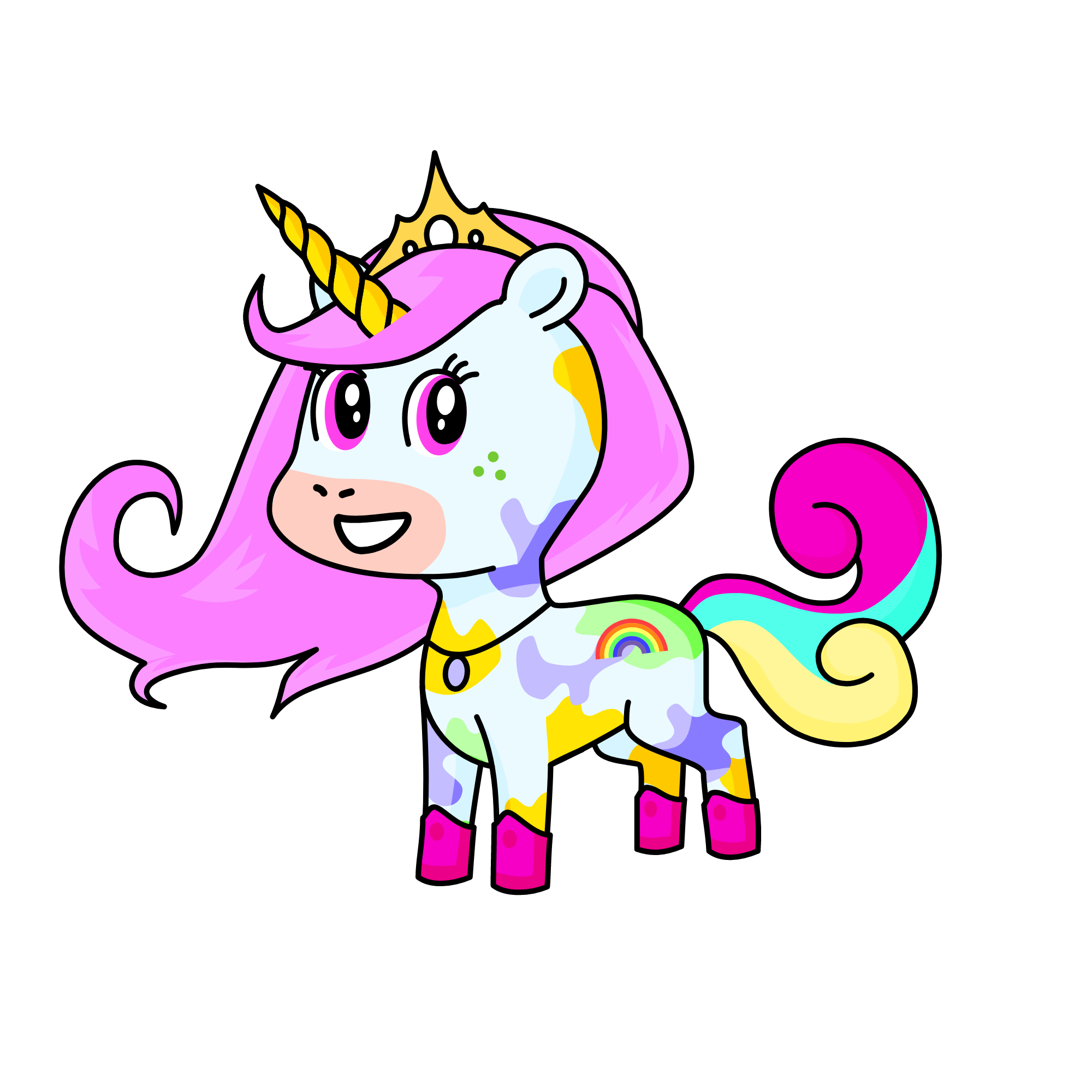 reinbow, the unicorn