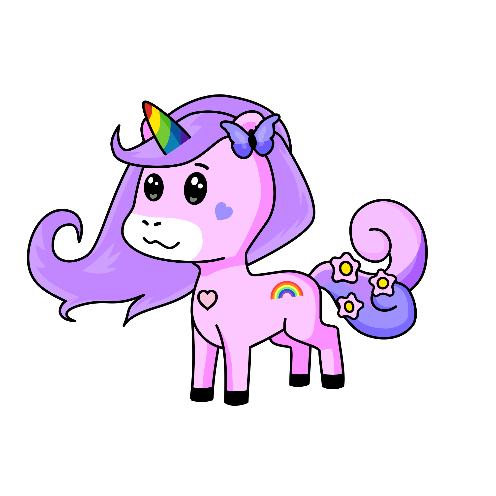Lavender, the unicorn