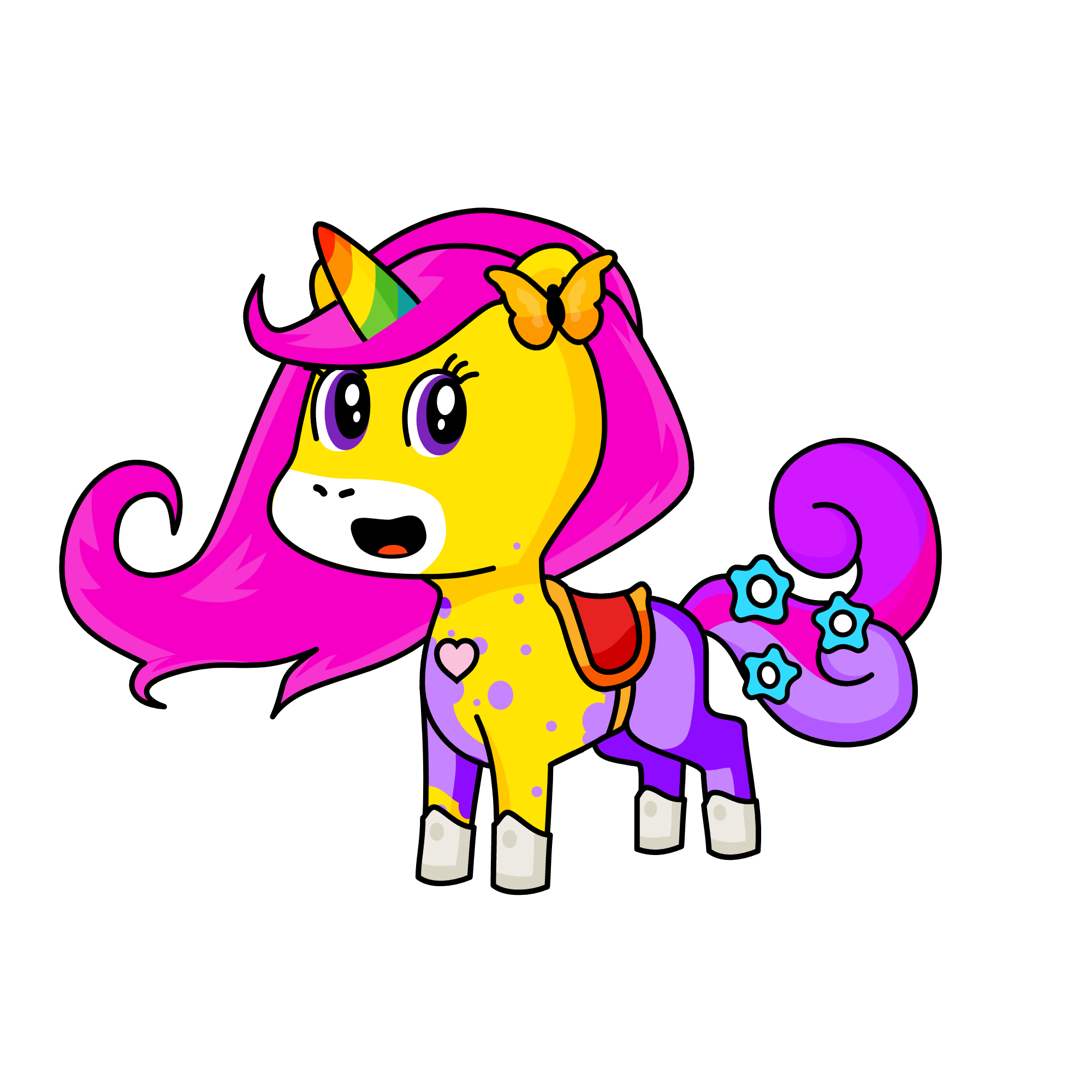 Candy, the unicorn