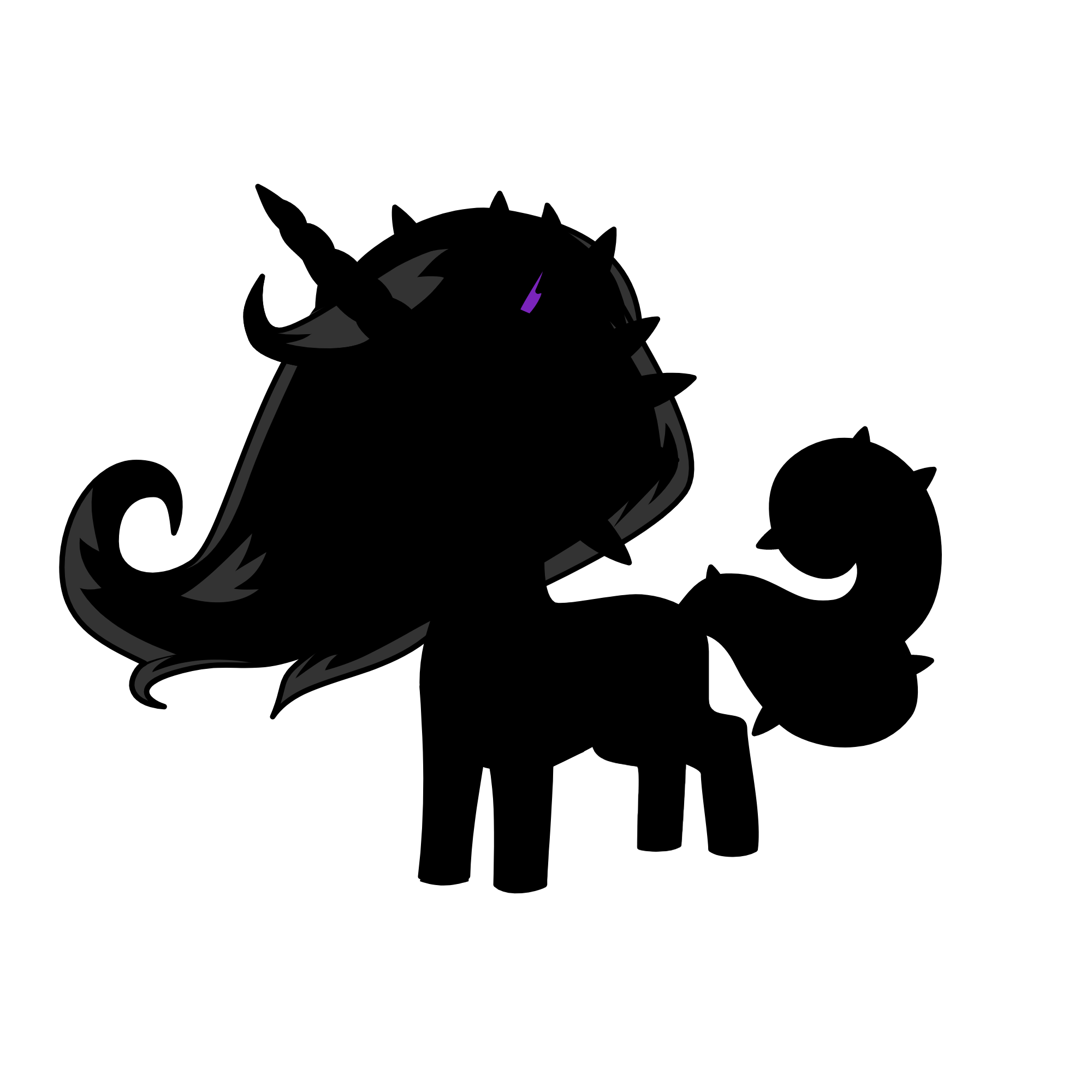 Unicorn Silhouette, the unicorn
