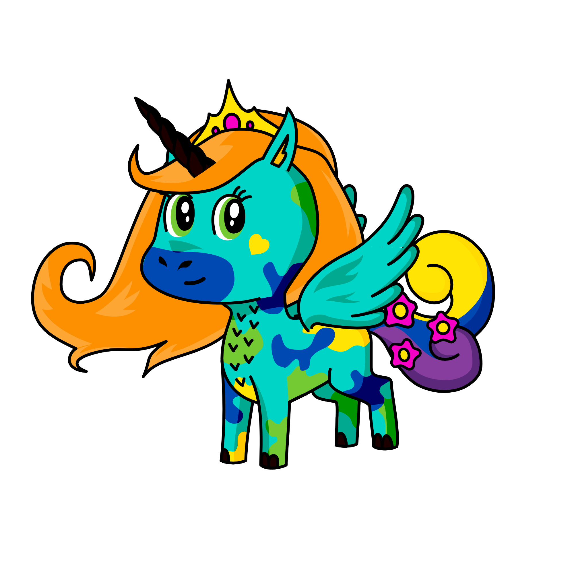 Glory, the unicorn