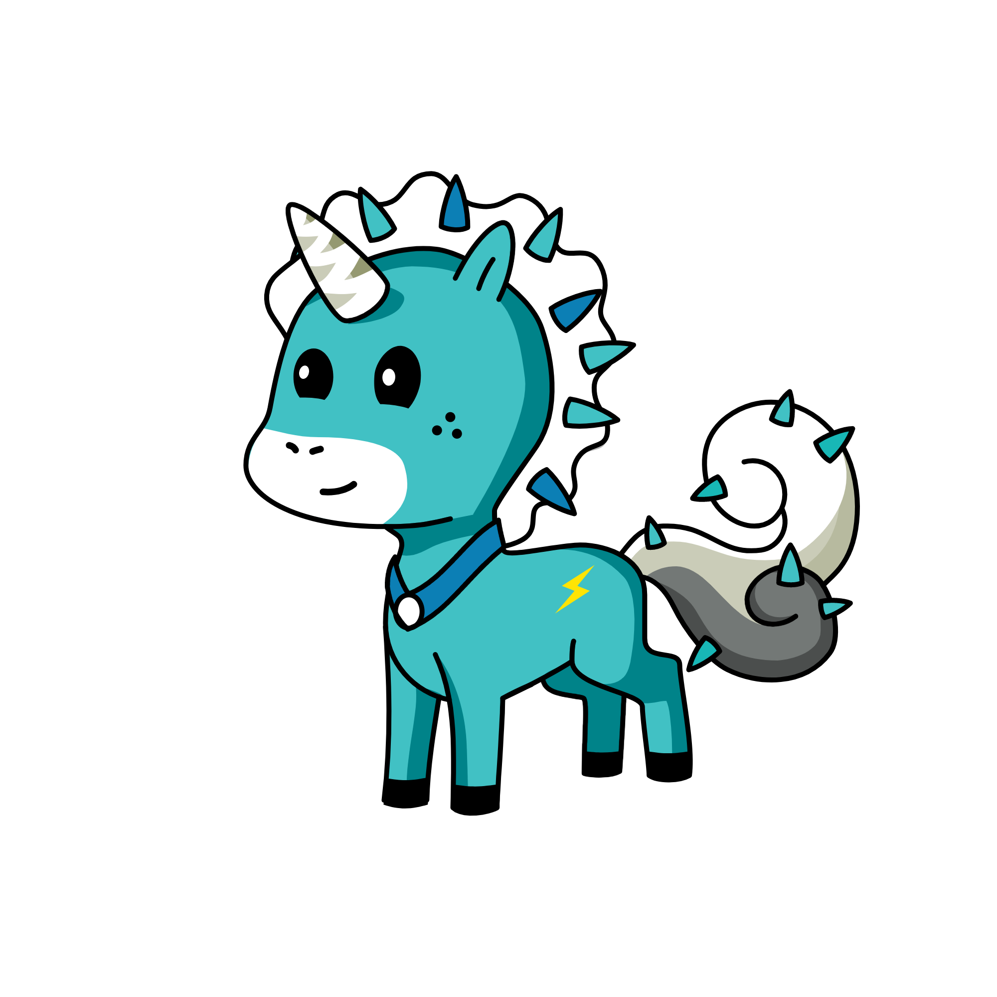 Cloudy, the unicorn