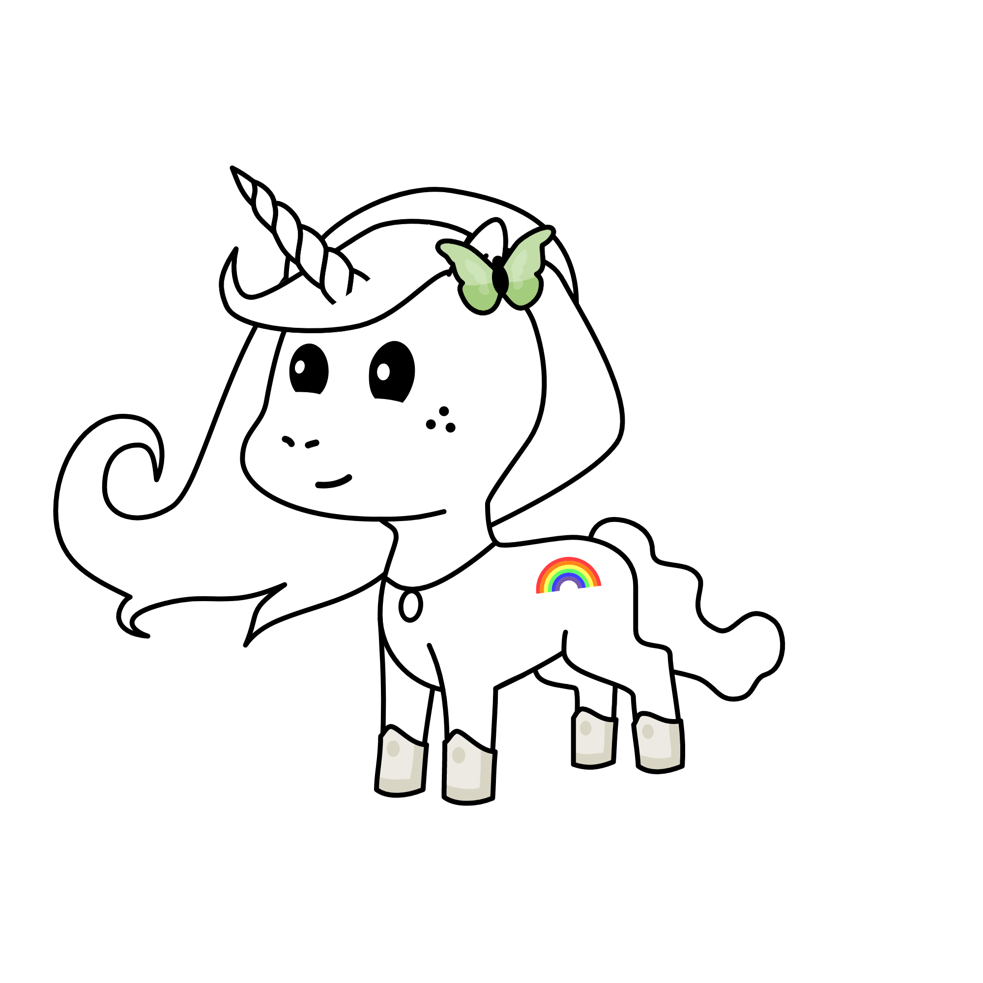 moonlight, the unicorn