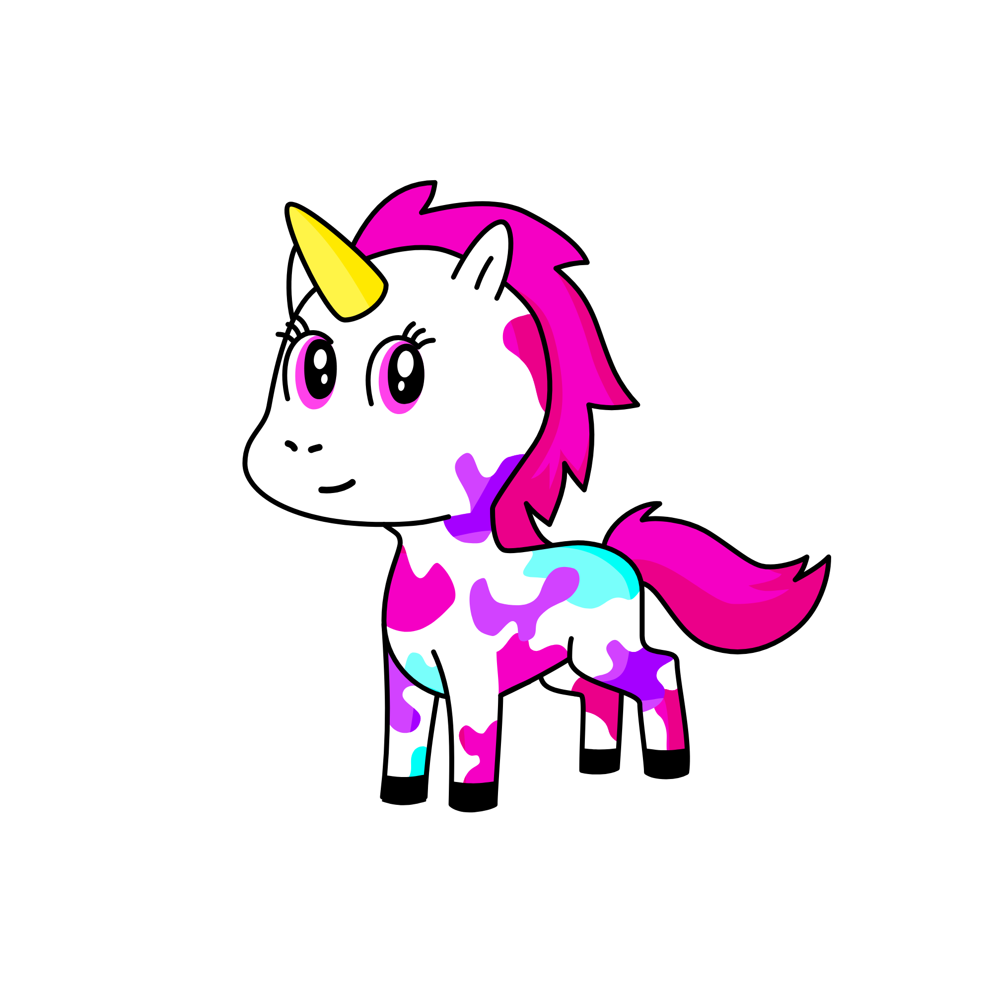 Dawn, the unicorn