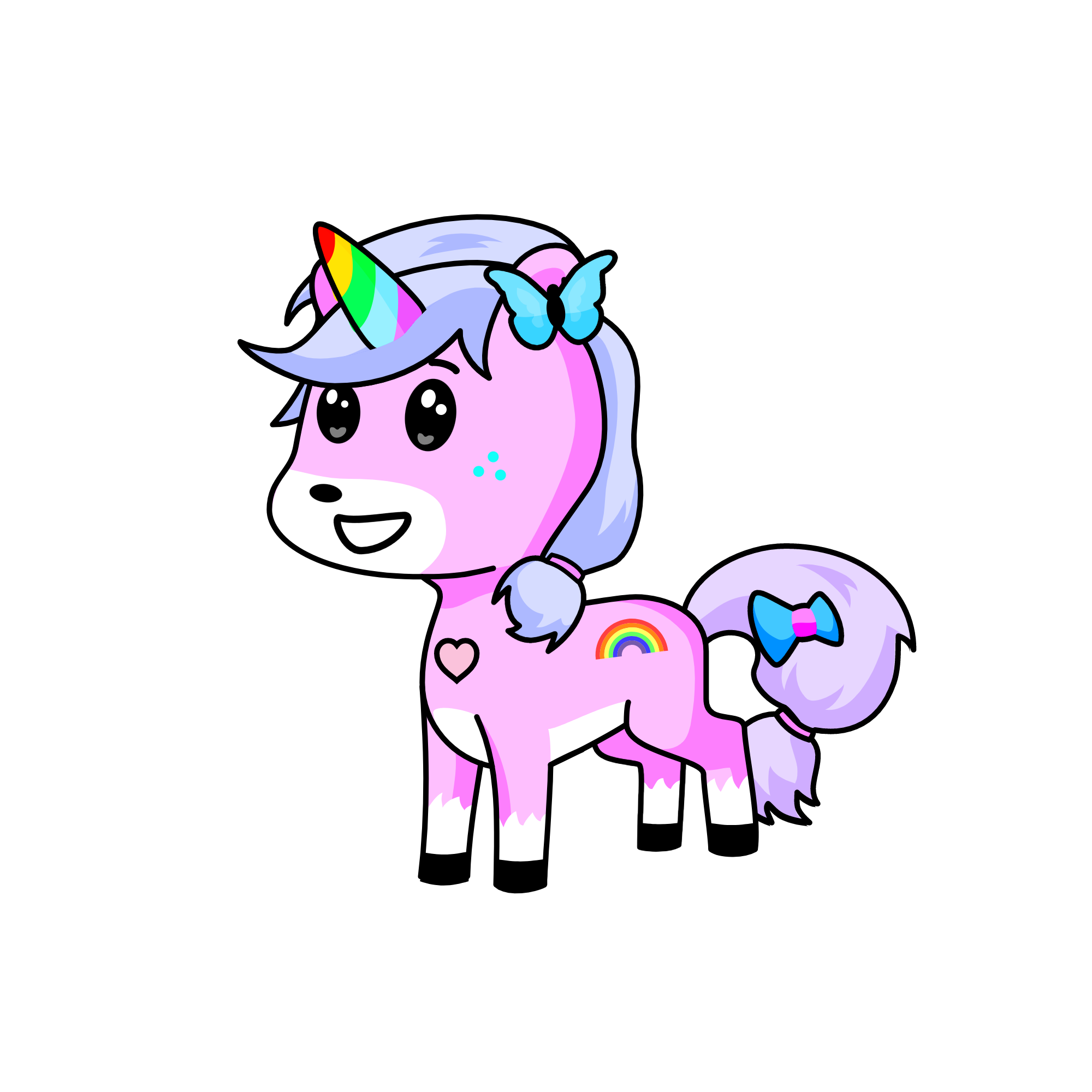 rainbow candybubble, the unicorn