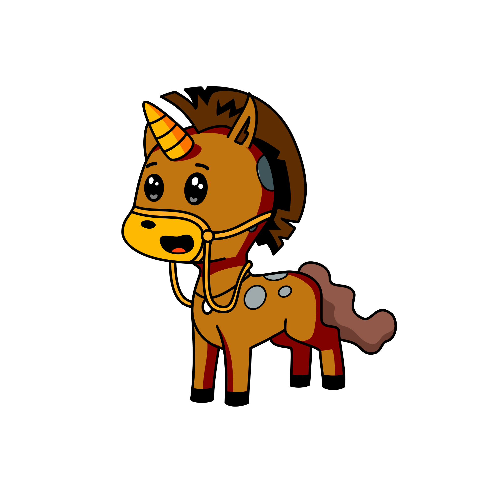 Wood Girl, the unicorn