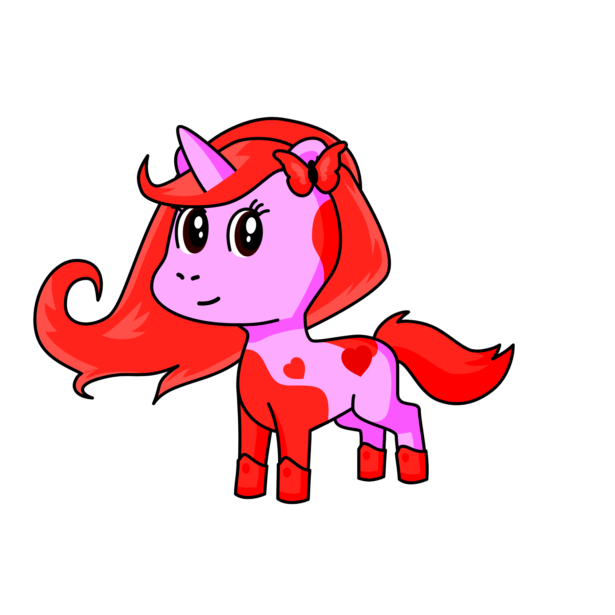 peppa pig, the unicorn