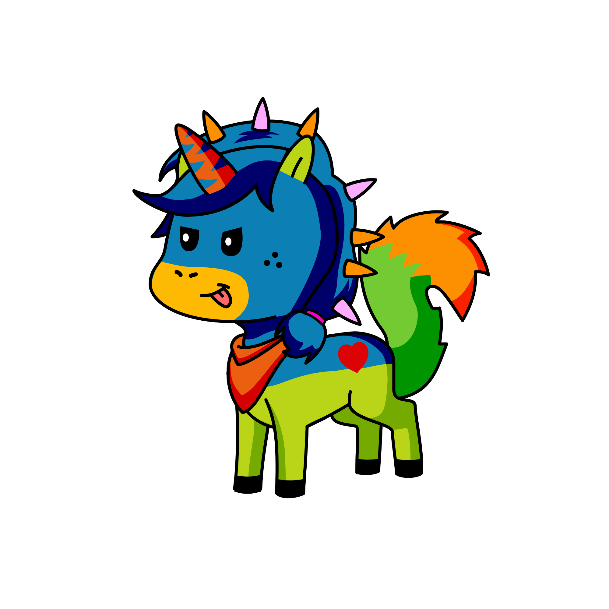 spikes, the unicorn