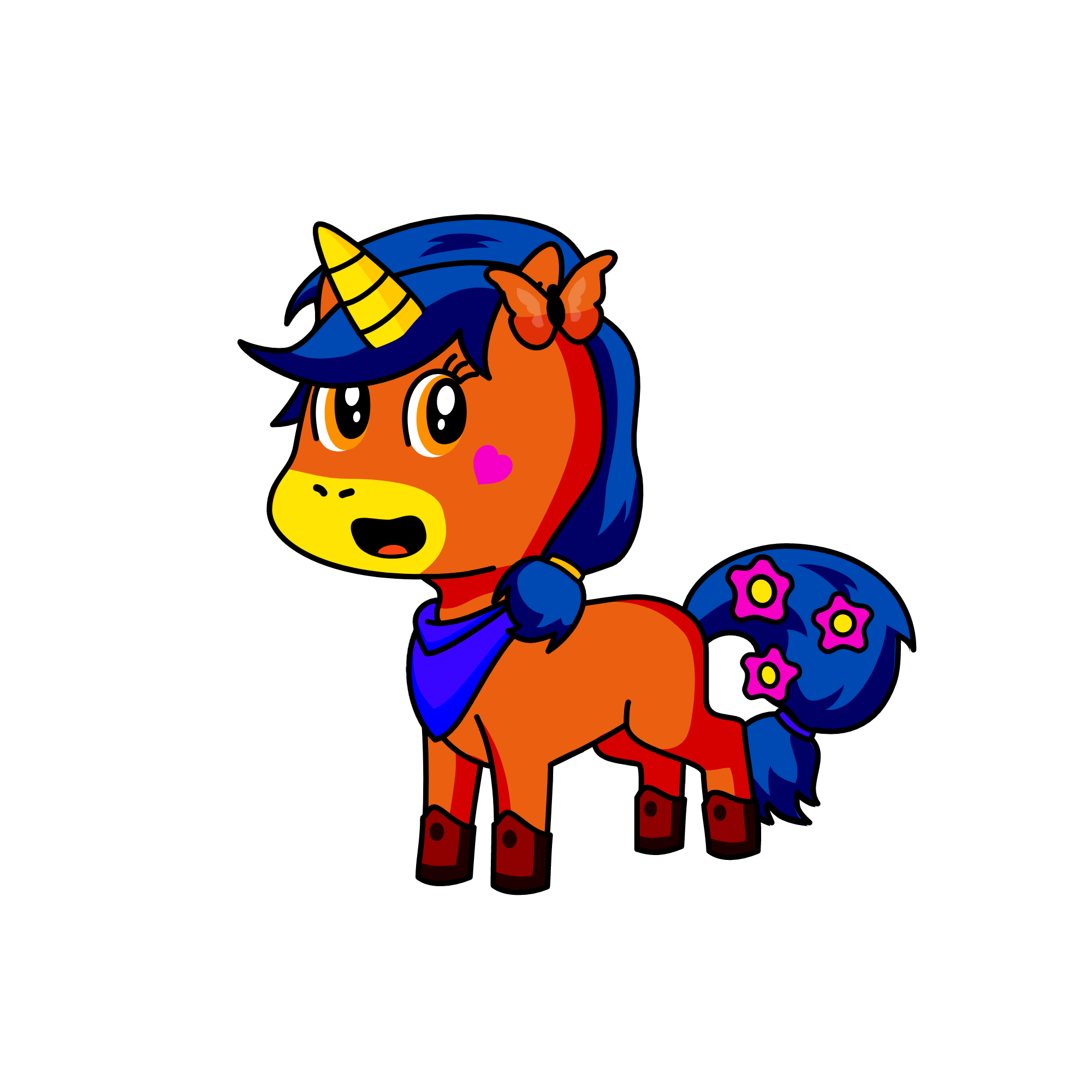 orange blossom 🌸 , the unicorn