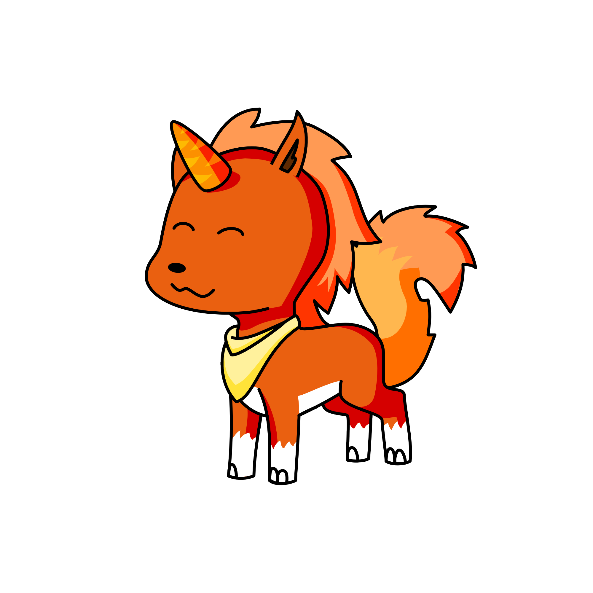 Foxxy, the unicorn