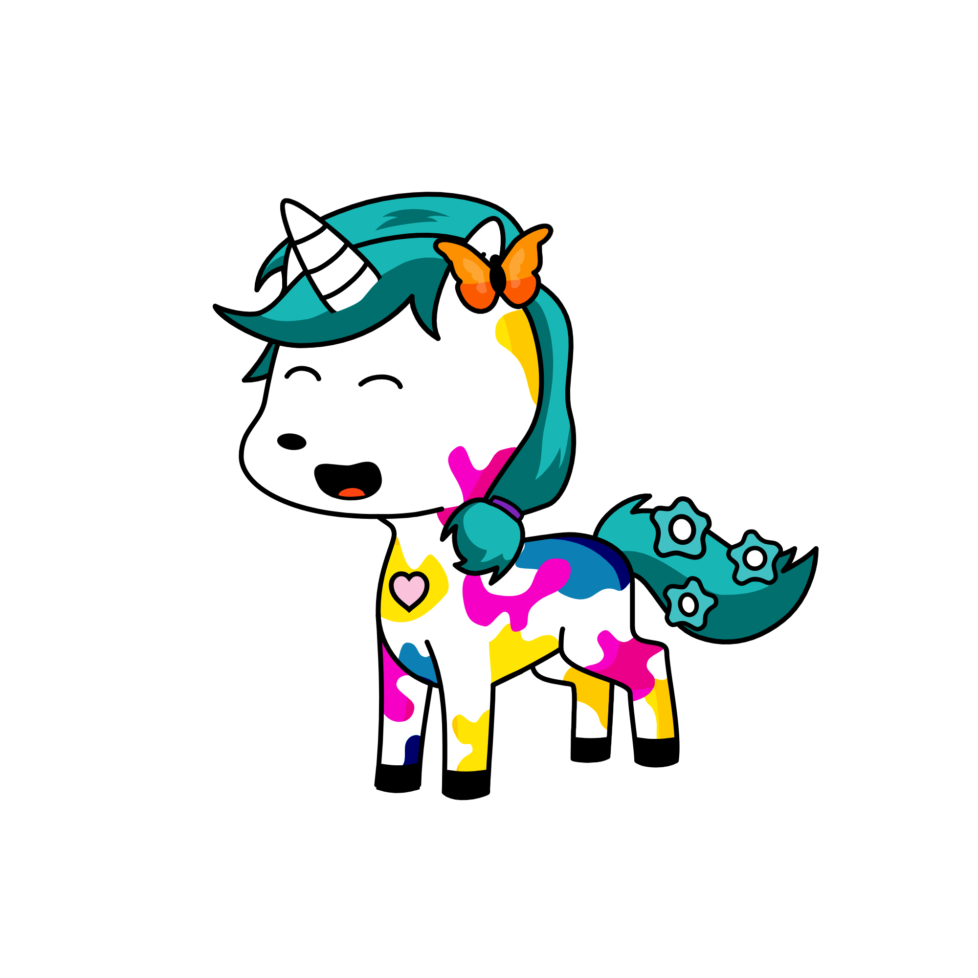 Cloudy, the unicorn