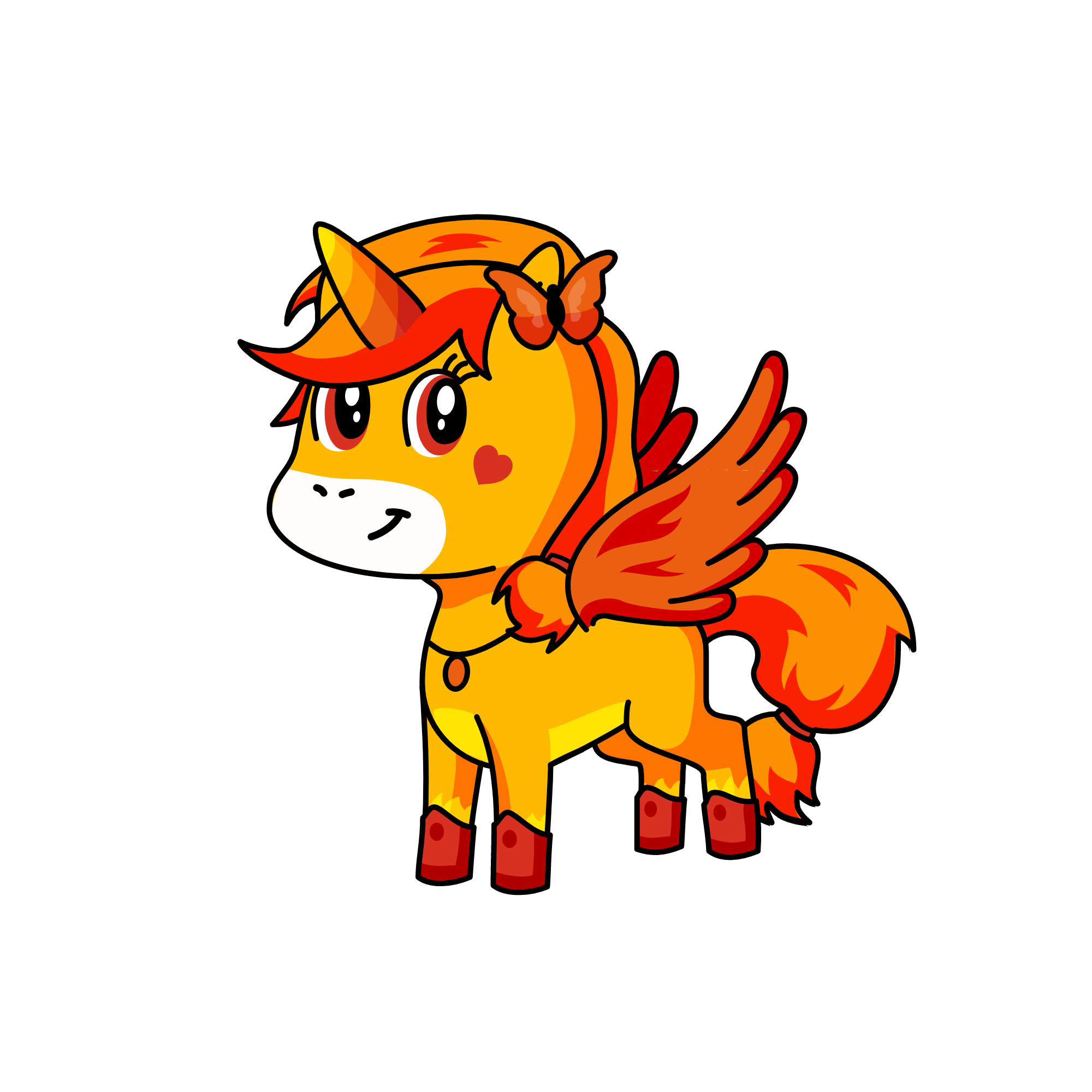 Flama, the unicorn