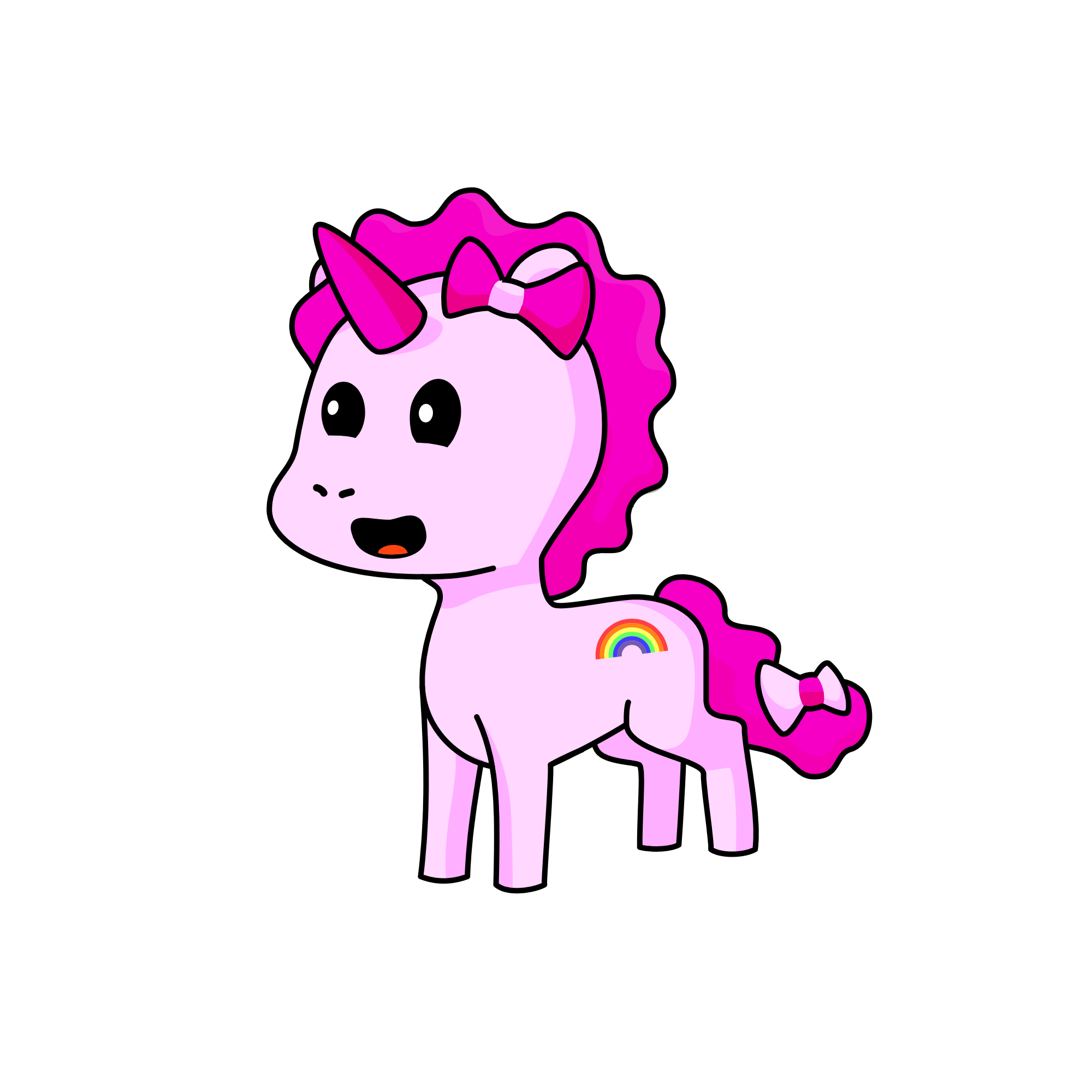 Pinky piy, the unicorn