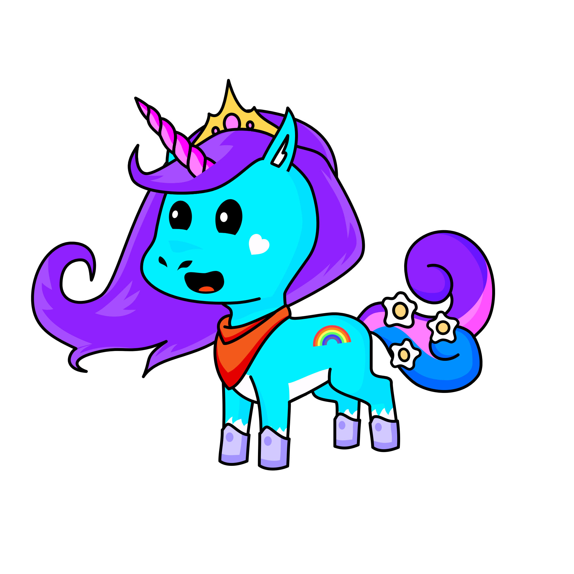Plume, the unicorn