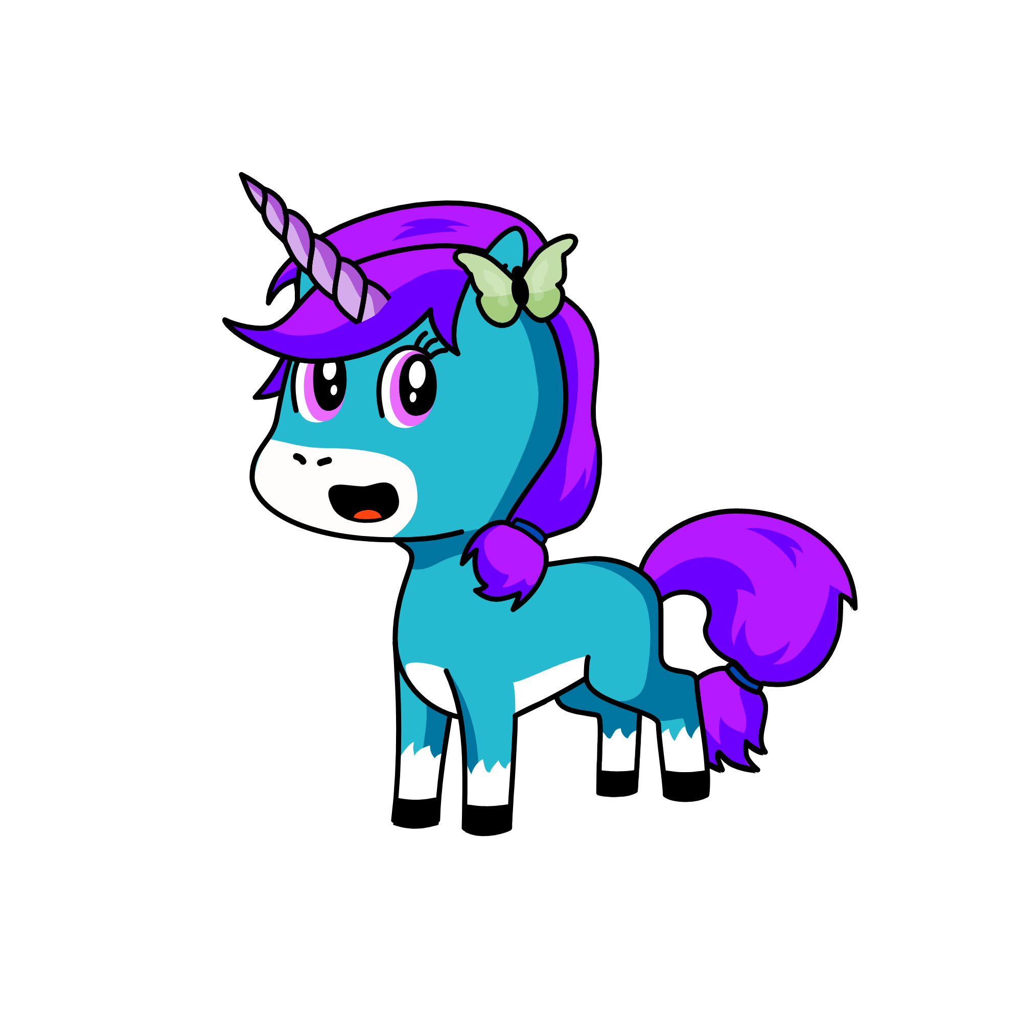 Sparkle Face McGee, the unicorn