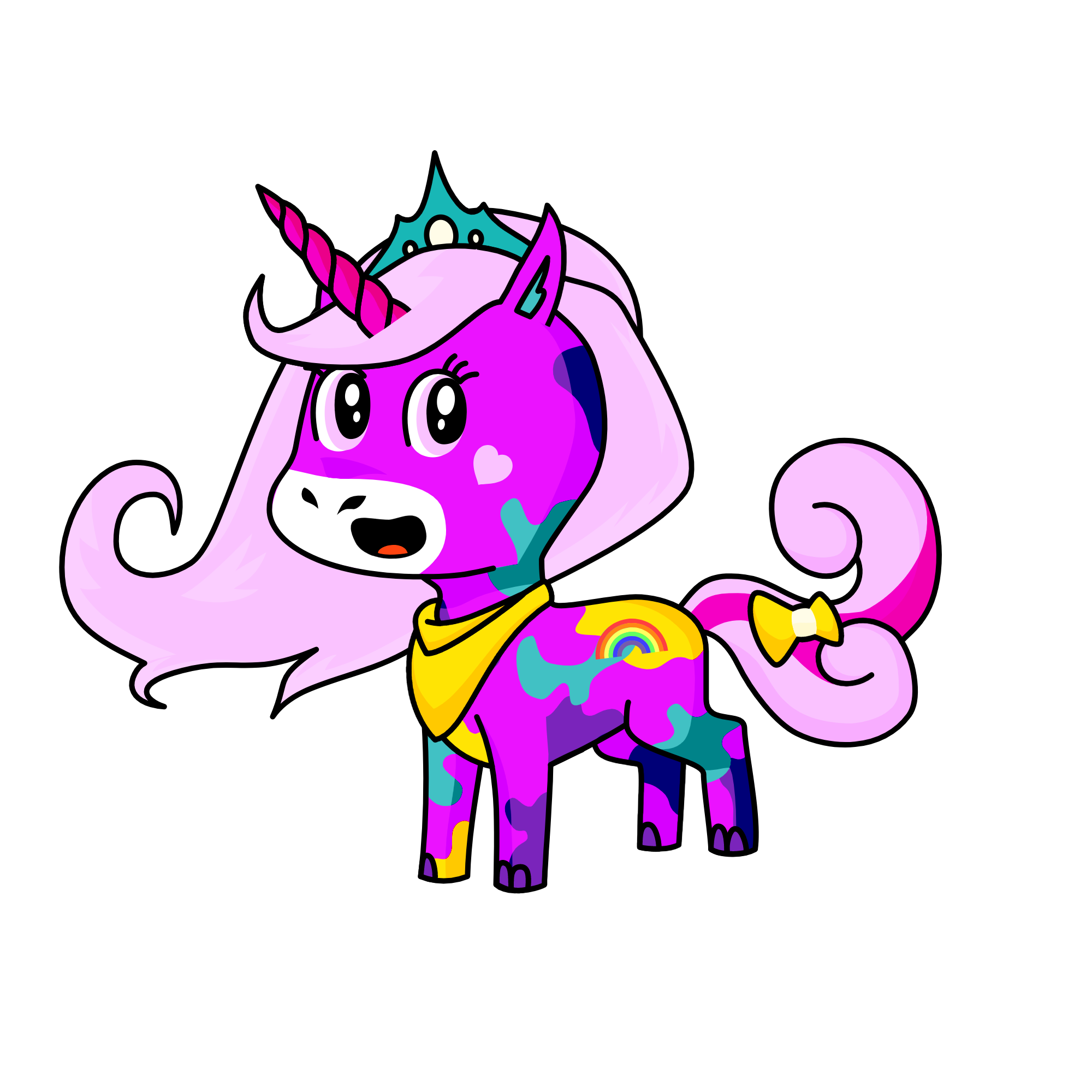 Queen Art, the unicorn
