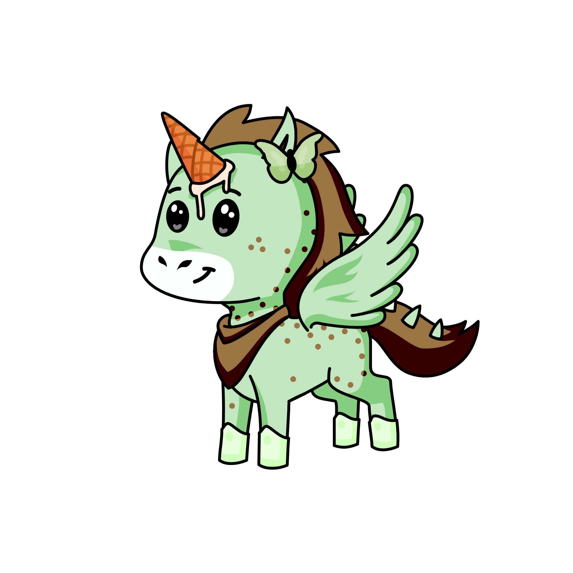 mint chocolate chip, the unicorn