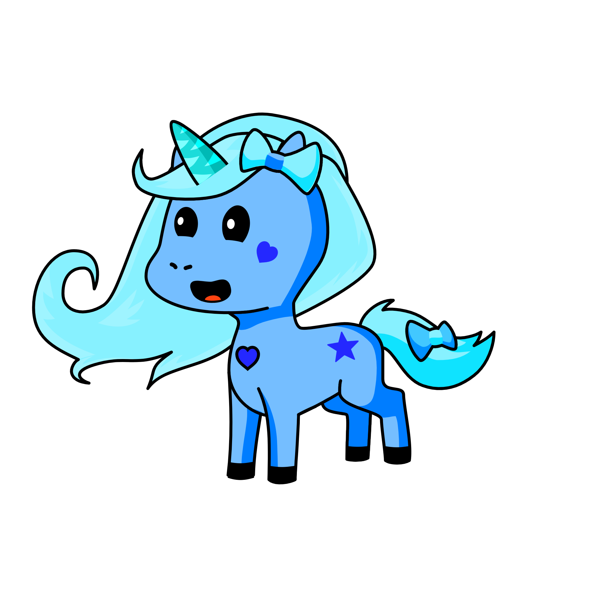 Moonlight, the unicorn