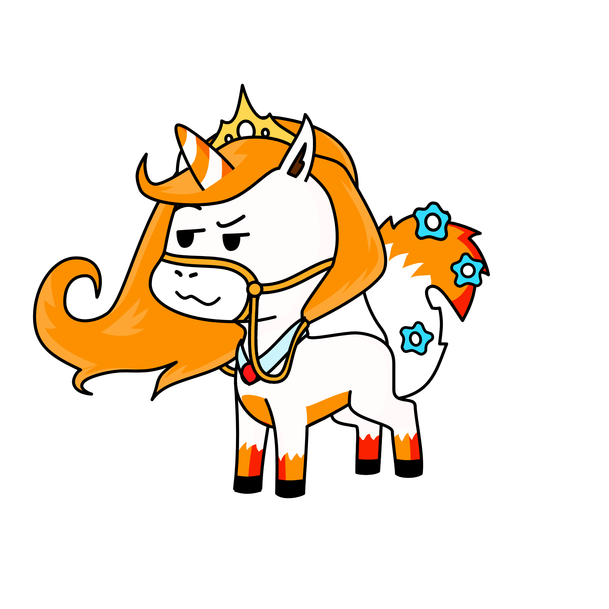 fox, the unicorn